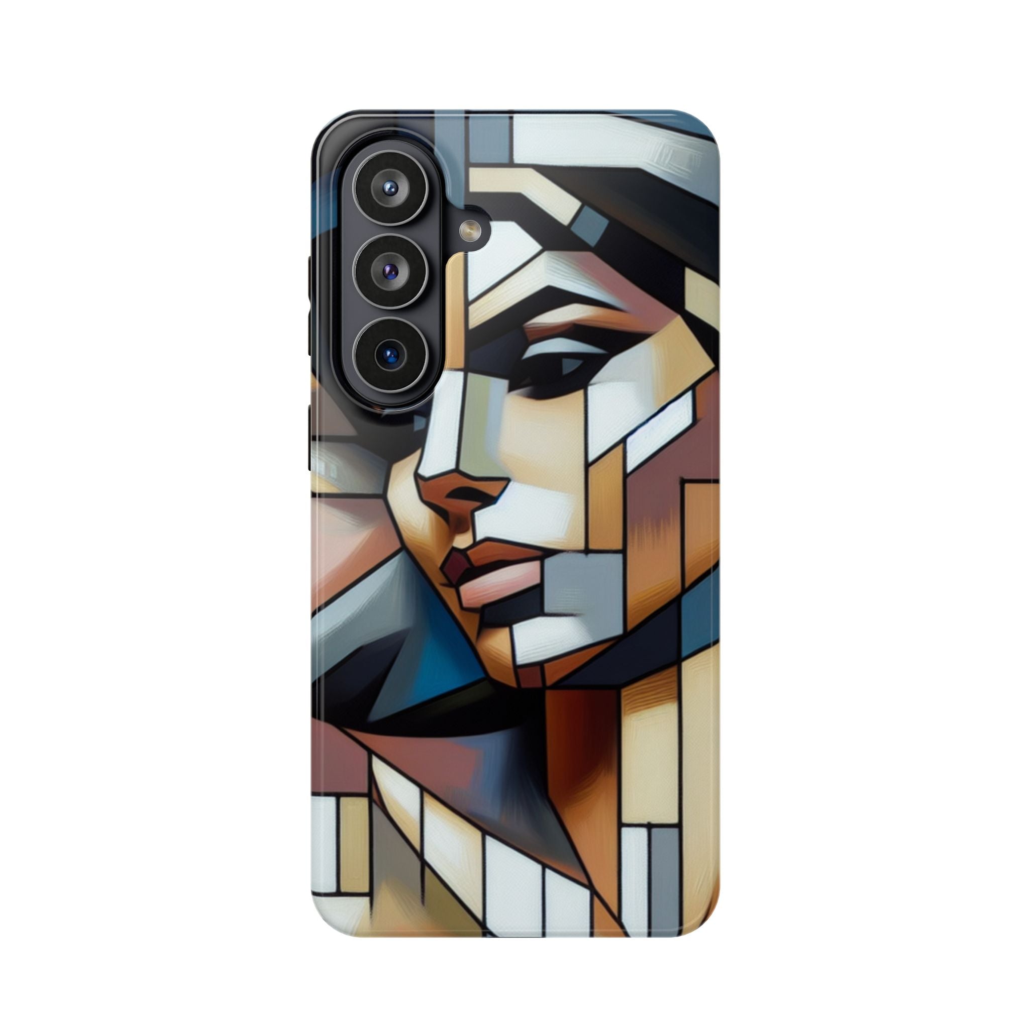 Impact Resistant Phone Case -Woman Looking Side Abstract