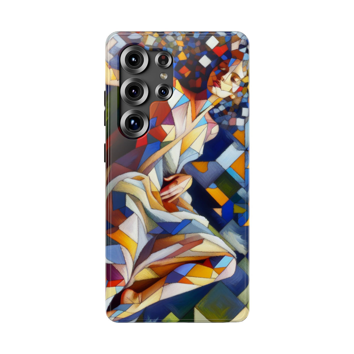 Stained Glass Angel Phone Case - Impact Resistant Art Phone Cover