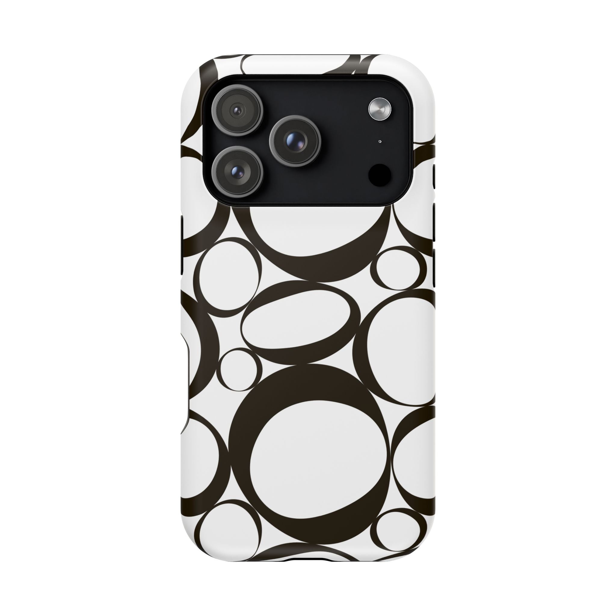 Black & White Impact-Resistant Phone Case - Durable