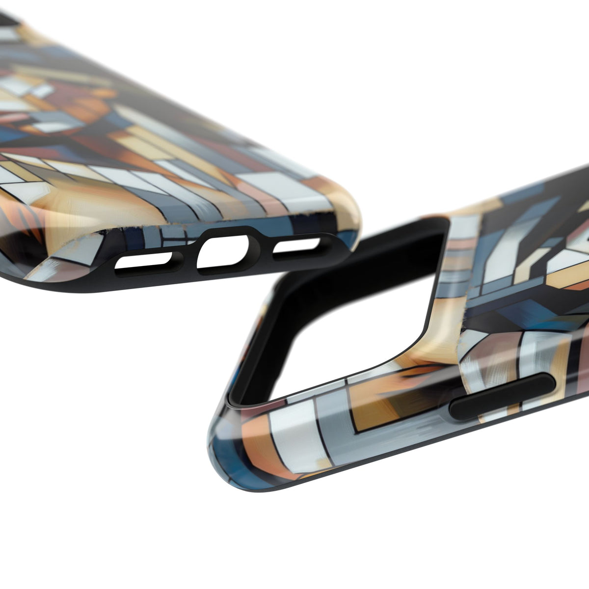 Impact-Resistant Case — Geometric Stained-Glass Woman Phone Cover