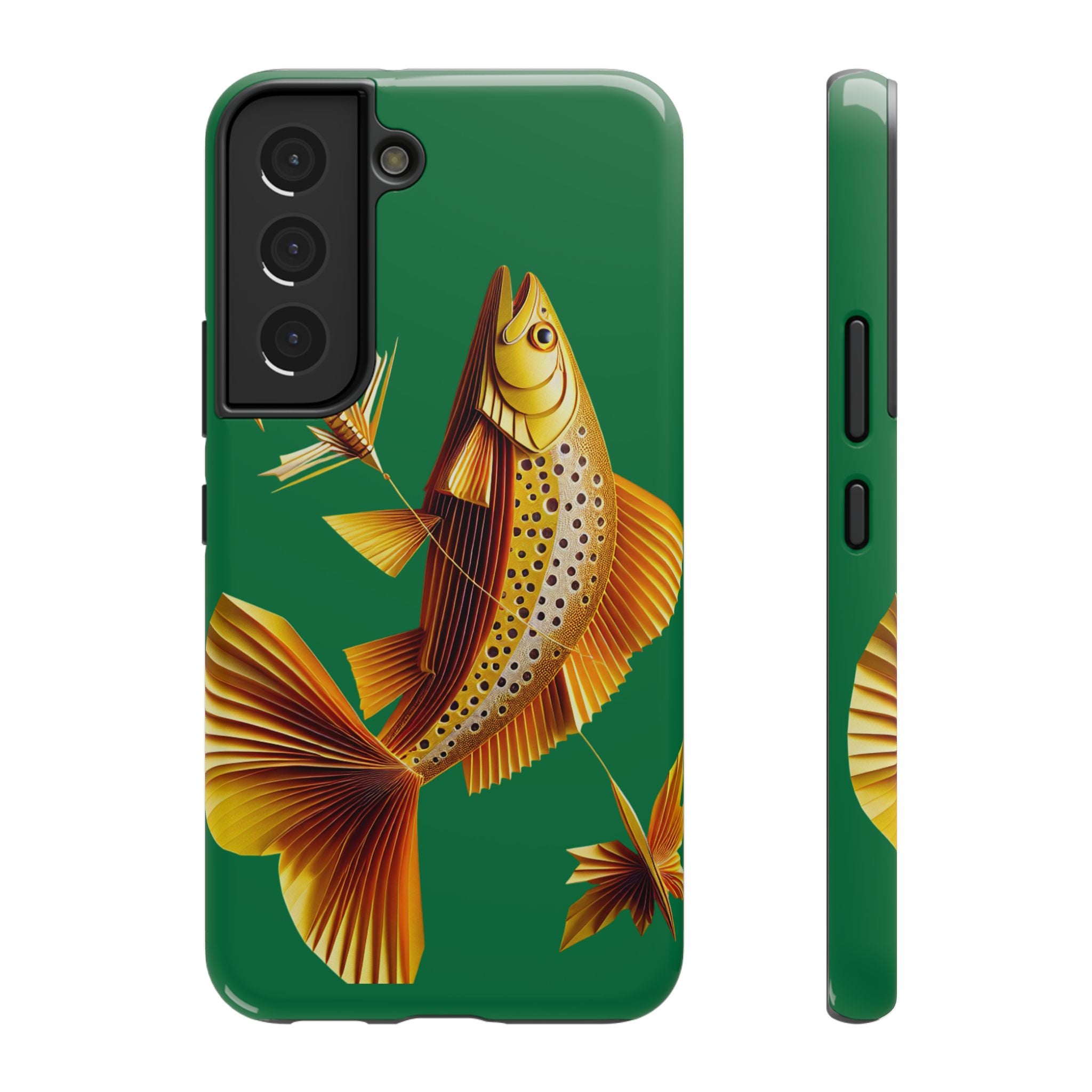 Impact Resistant Phone Case,  Lucky Charm Fish, Outdoor Enthusiast Gift