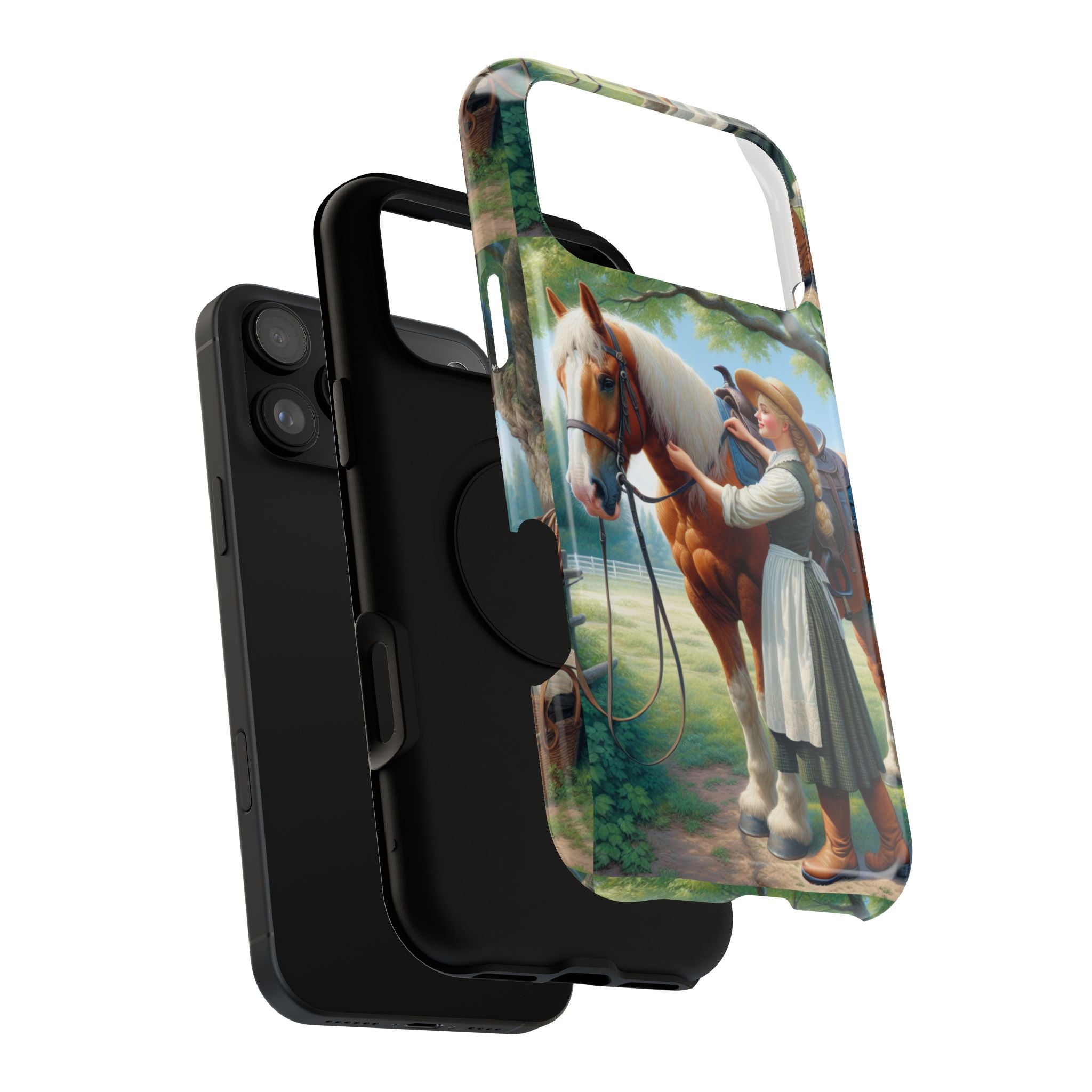 Classic Horse Care Impact Resistant Phone Case