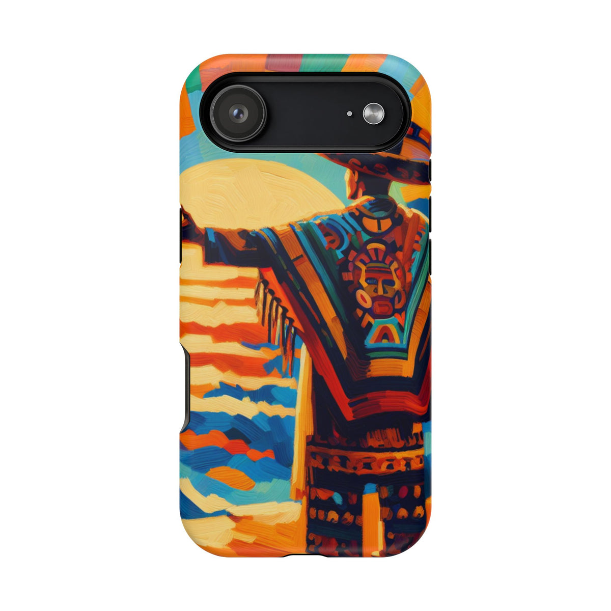 Aztec Sunset Phone Case — Impact‑Resistant Protective Cover