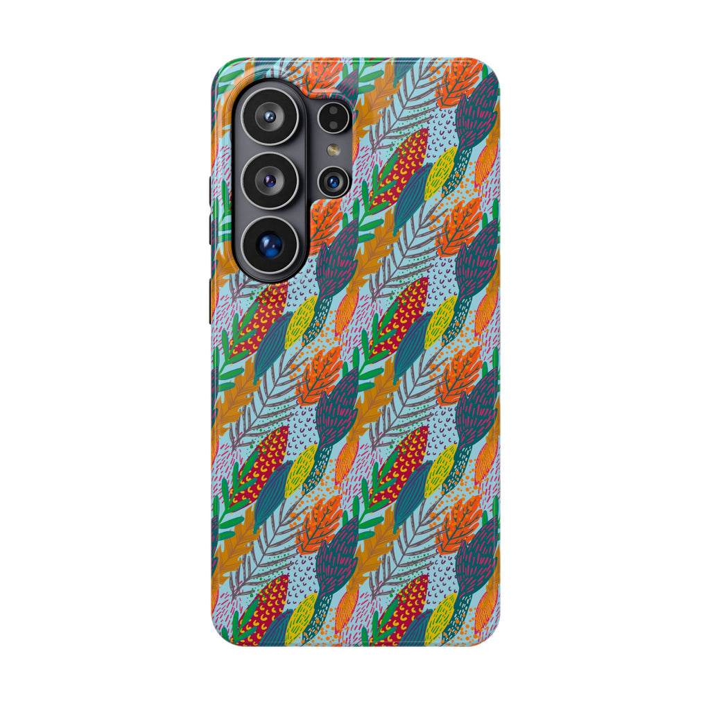 Floral Feather Magnetic Impact-Resistant for iPhone/Samsung