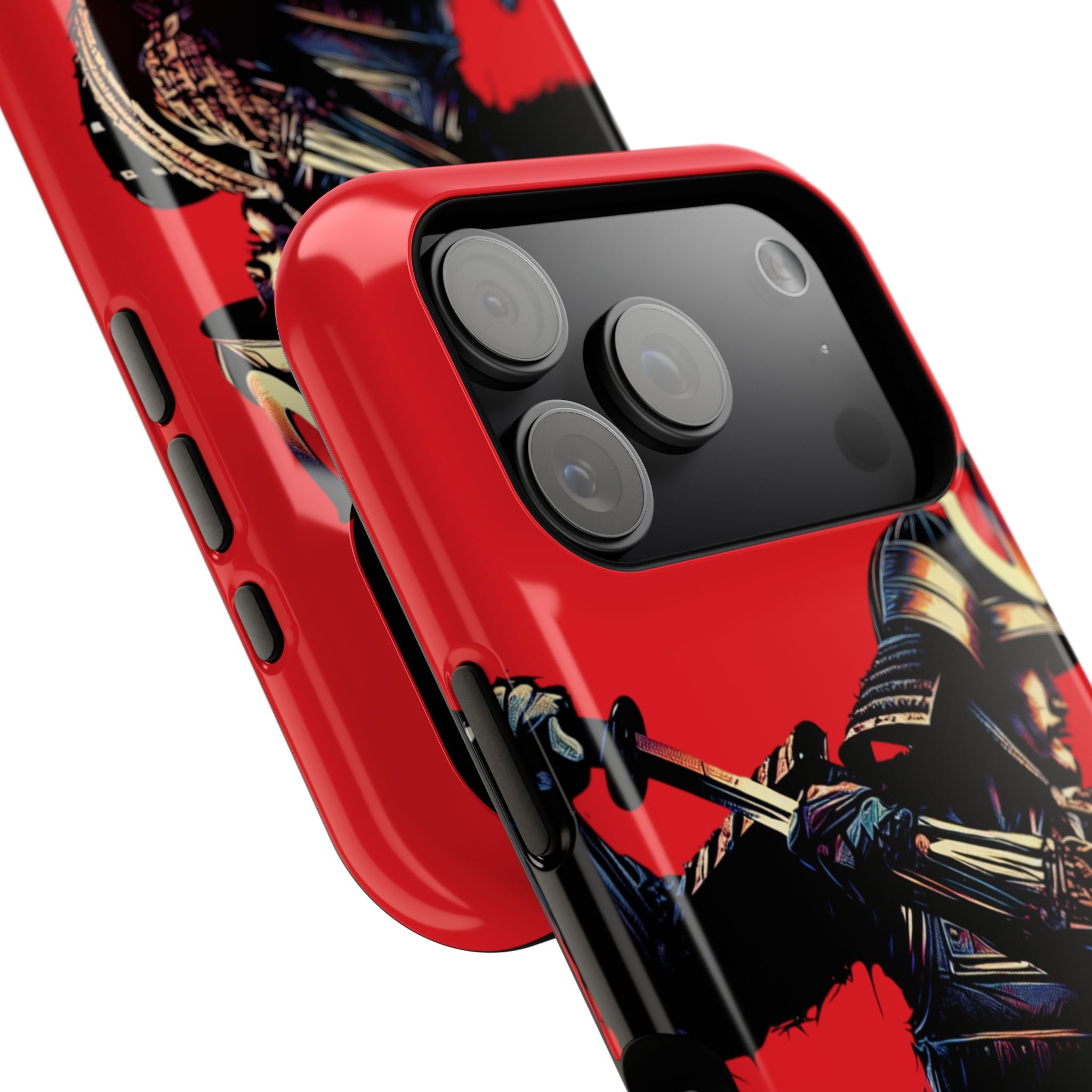 Impact Resistant Phone Case - Samurai Red Warrior