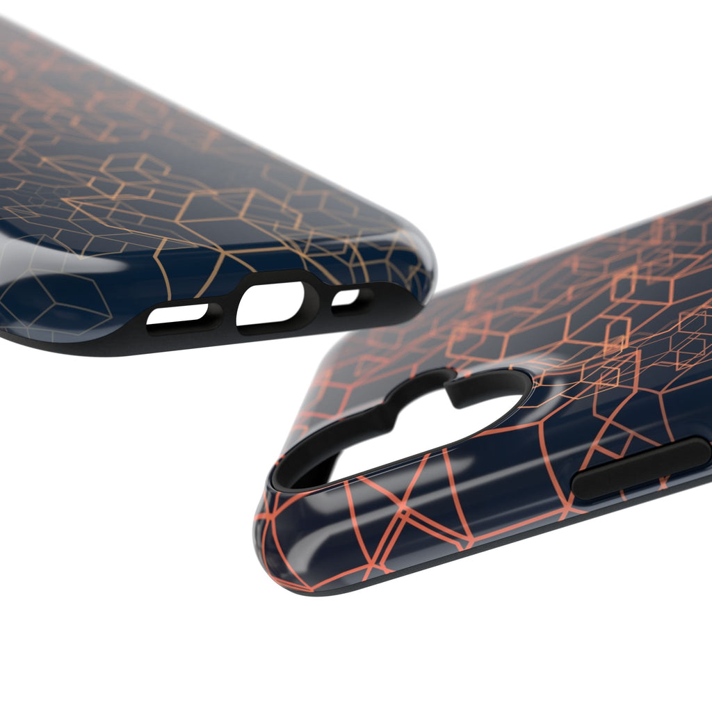 Geometric Pattern Phone Case, Durable Impact-Resistant