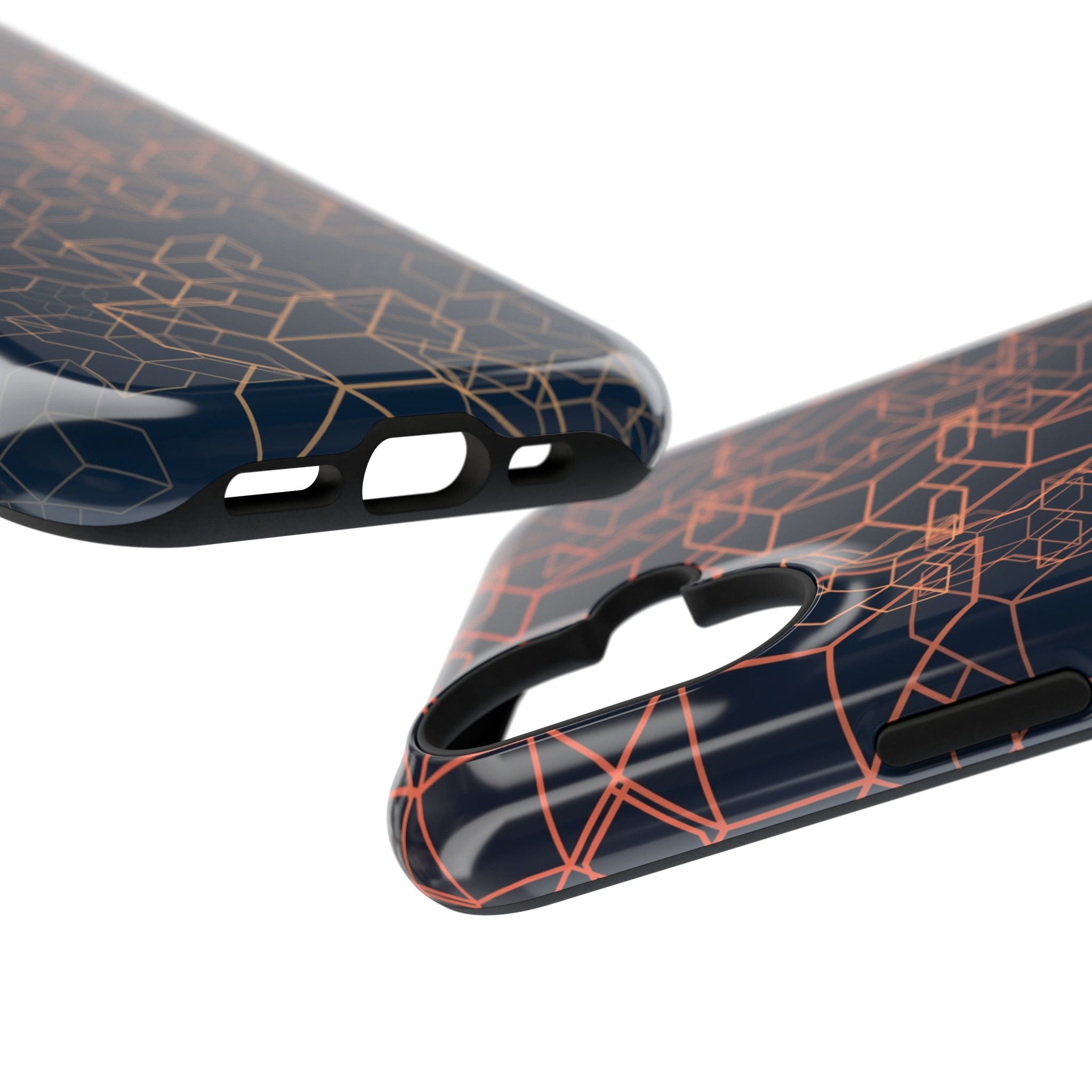 Geometric Pattern Phone Case, Durable Impact-Resistant