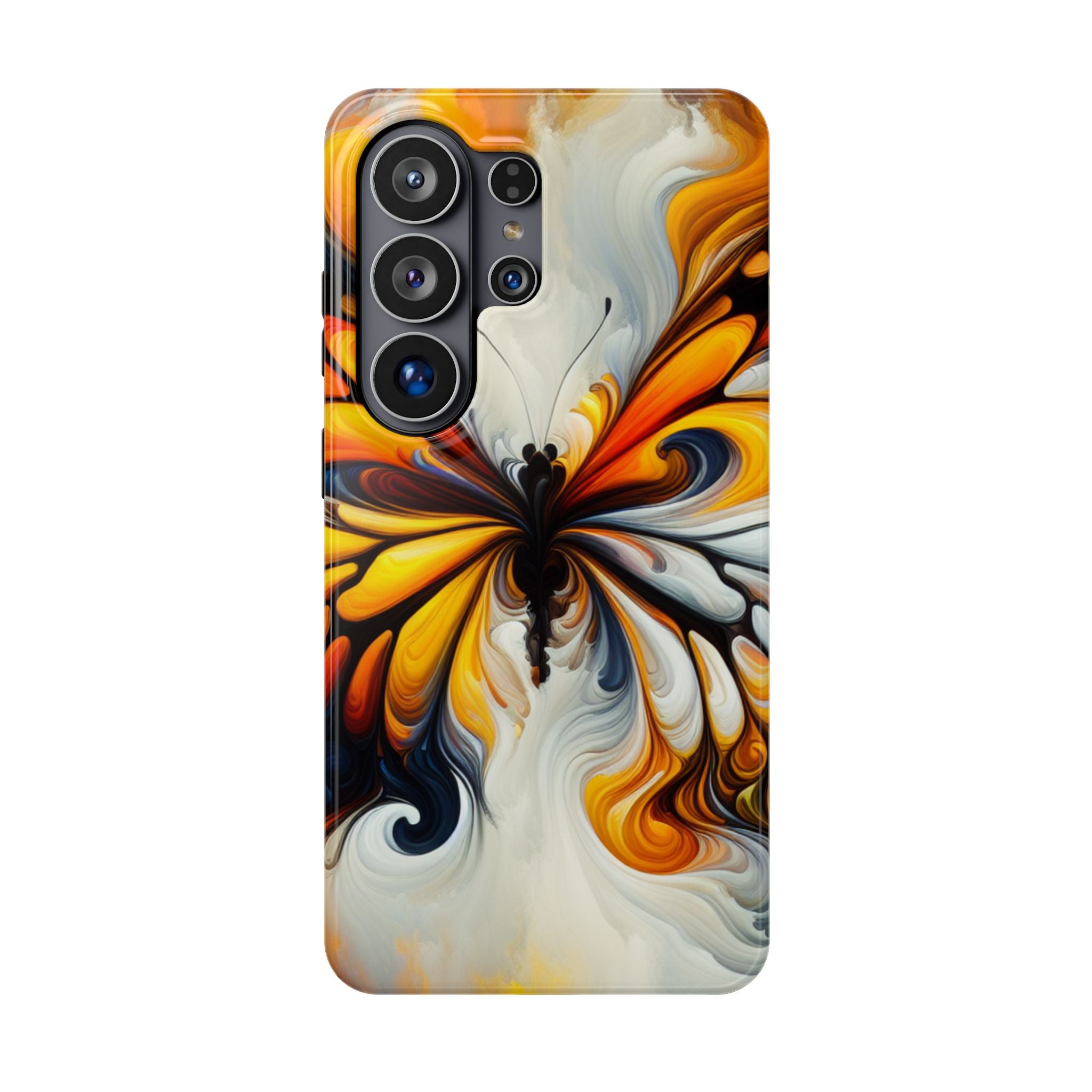 Colorful Butterfly Impact Resistant Phone Case, Artistic, Nature-Inspired Gift