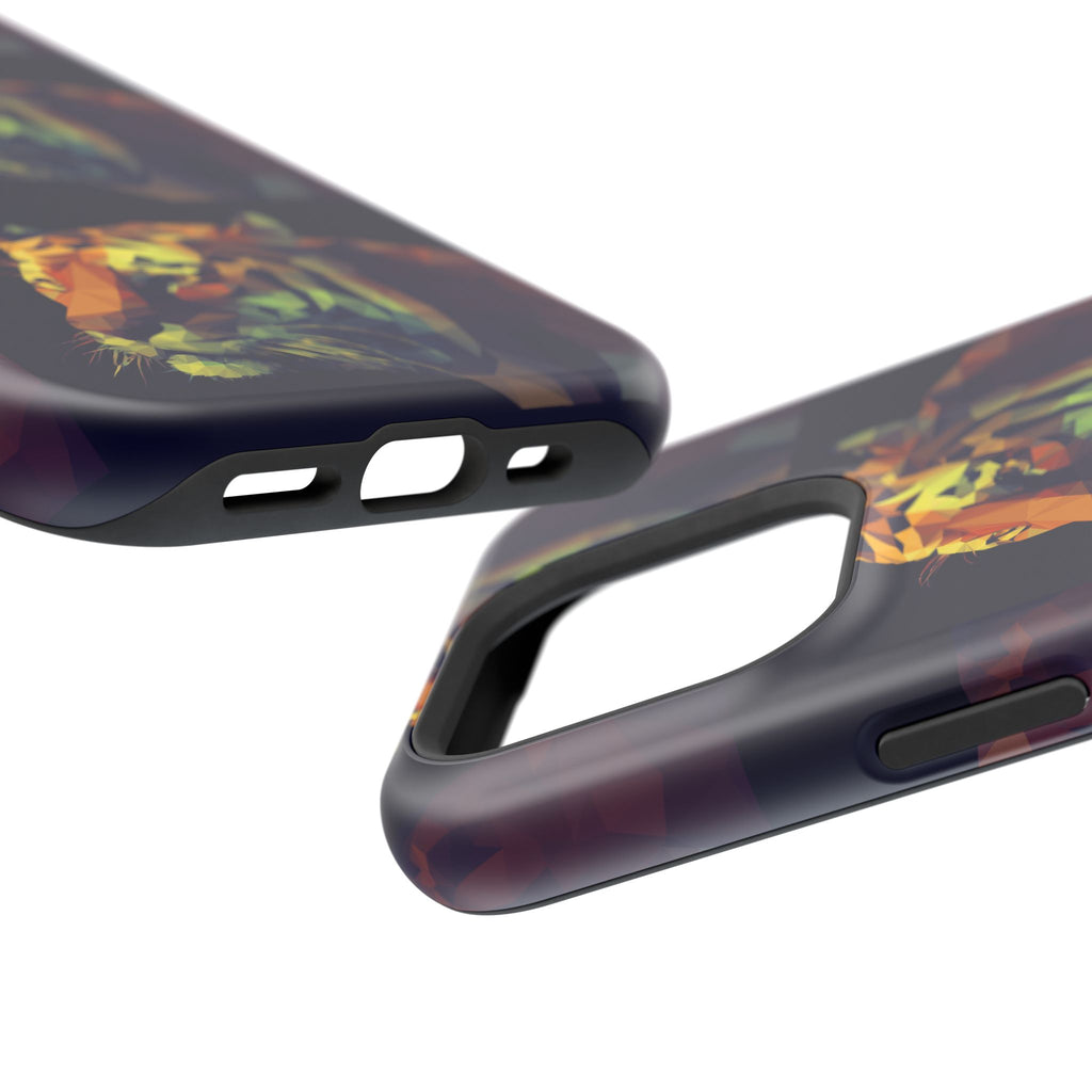 Colorful Tiger Phone Case, Impact-Resistant