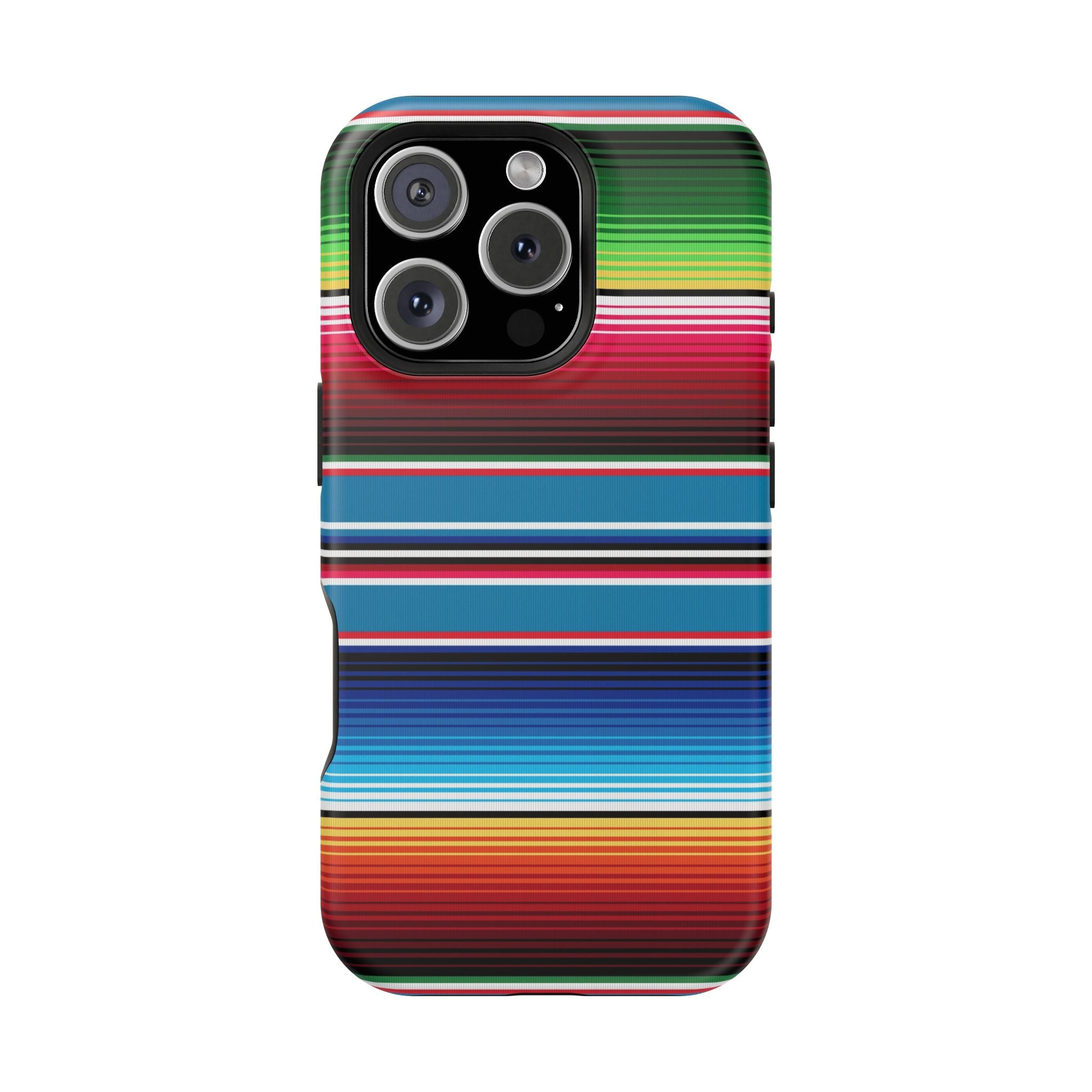Sarape Striped Phone Case | Impact-Resistant