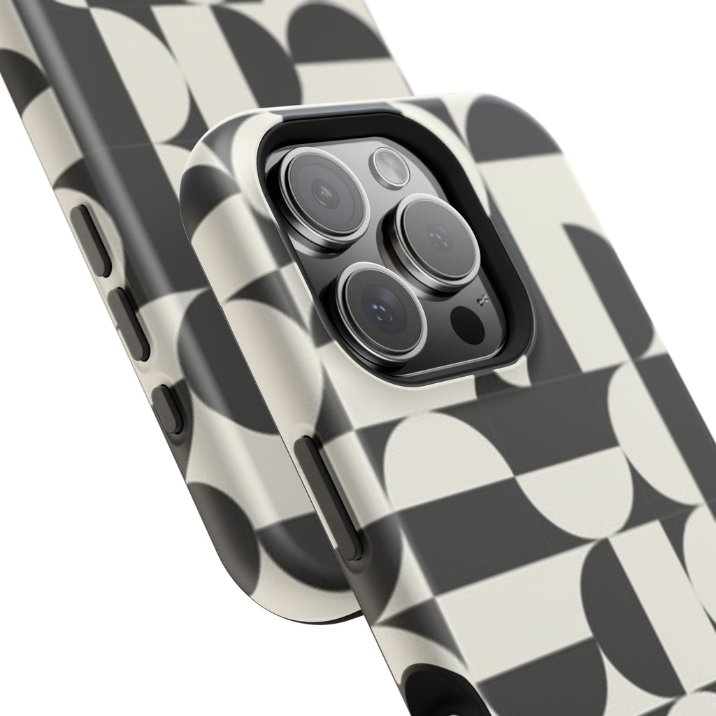 Black and White Design Impact-Resistant Case