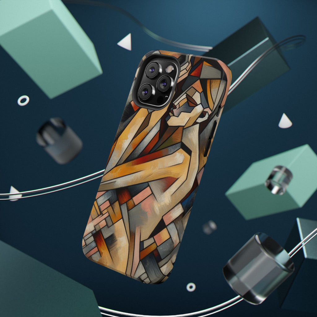 Impact Resistant Phone Case - Woman Abstract Design