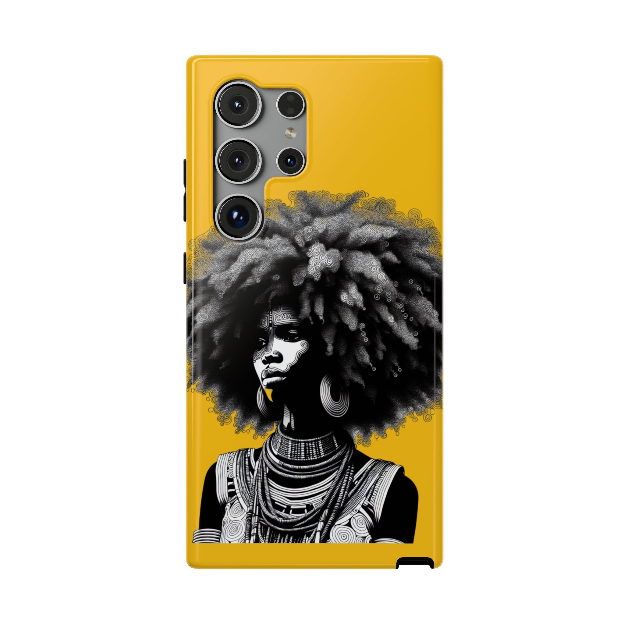 Bold African Art Impact Resistant  Phone Case