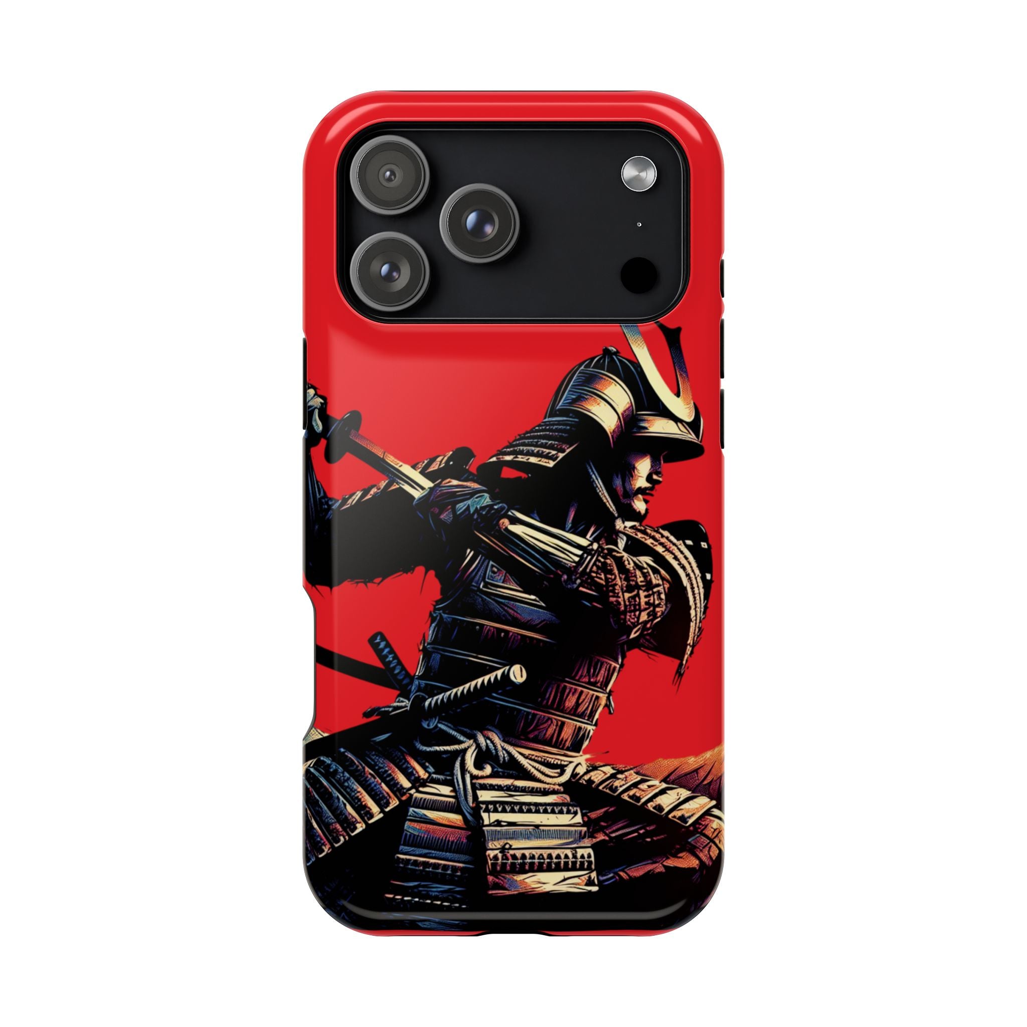 Impact Resistant Phone Case - Samurai Red Warrior
