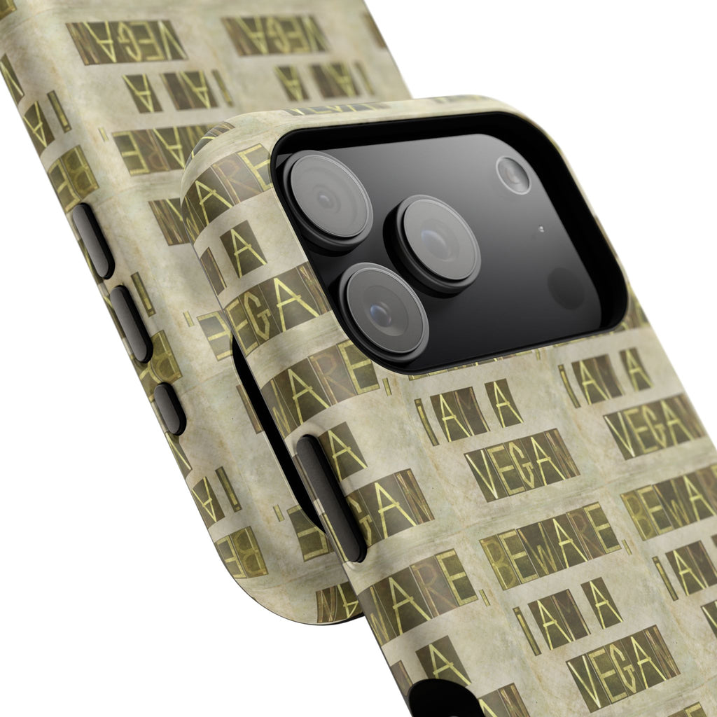 Vegan Message Phone Case | Impact-Resistant