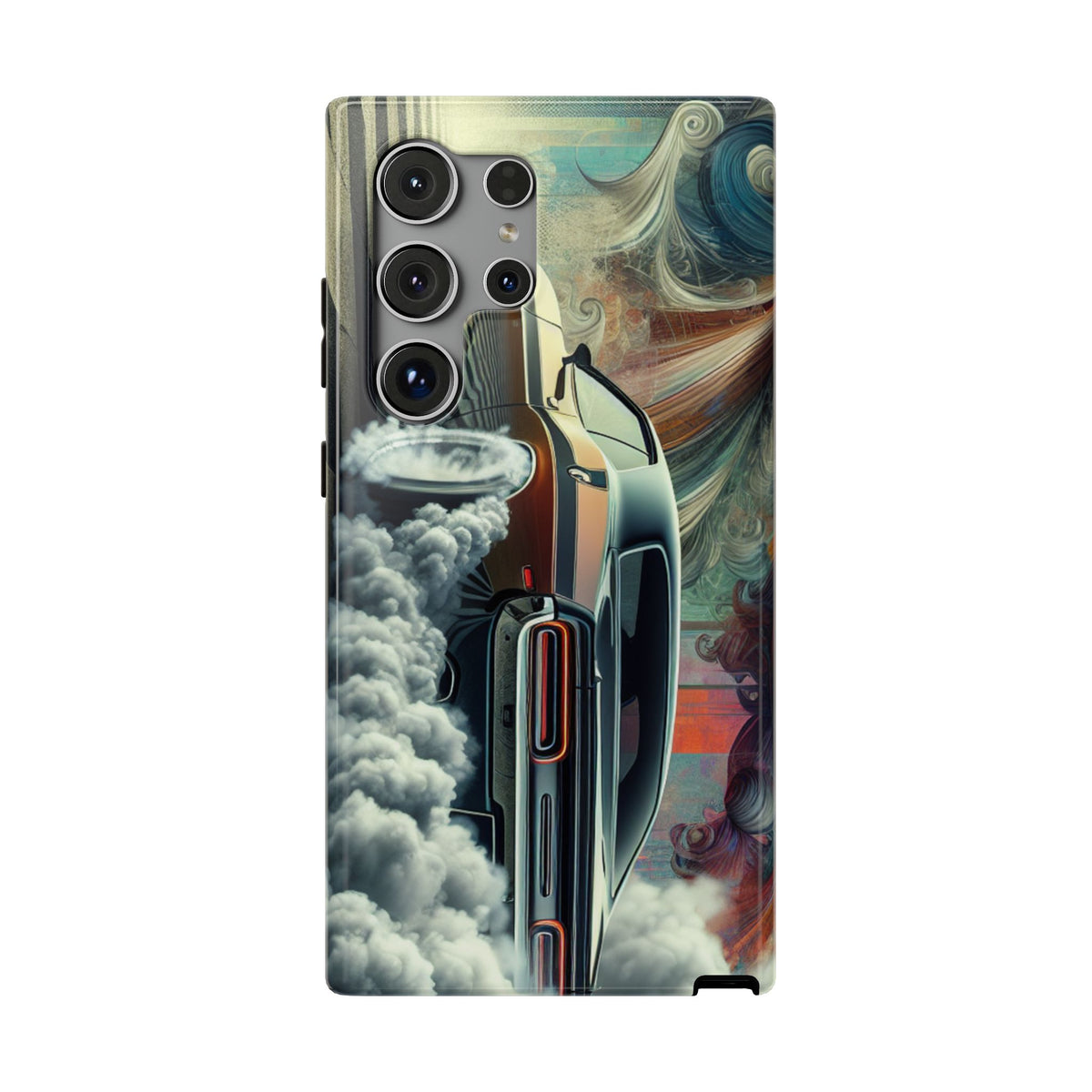 Phone Case – Vintage Muscle Car Smoke Art Impact-Resistant Case