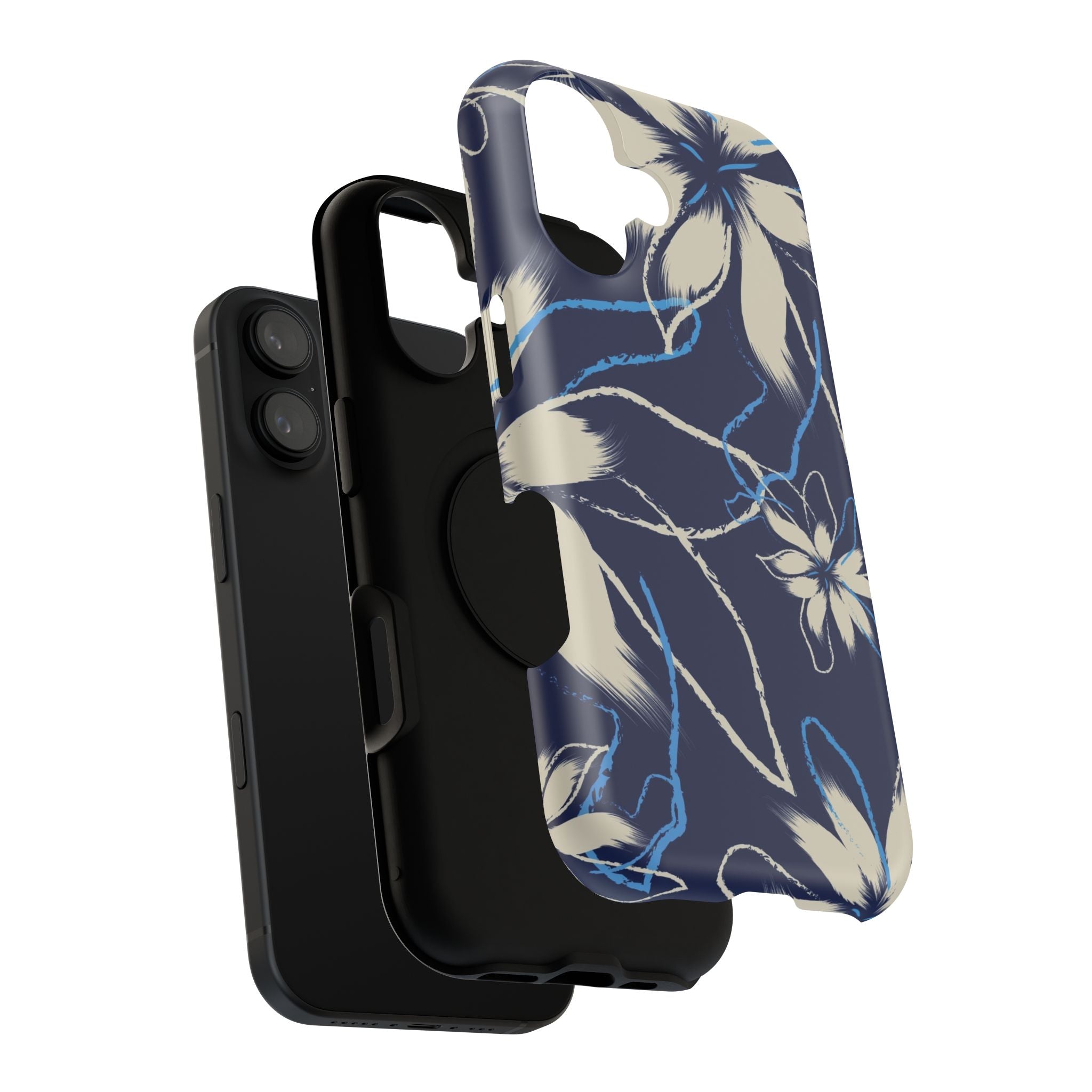 Floral Impact-Resistant Phone Case, Durable