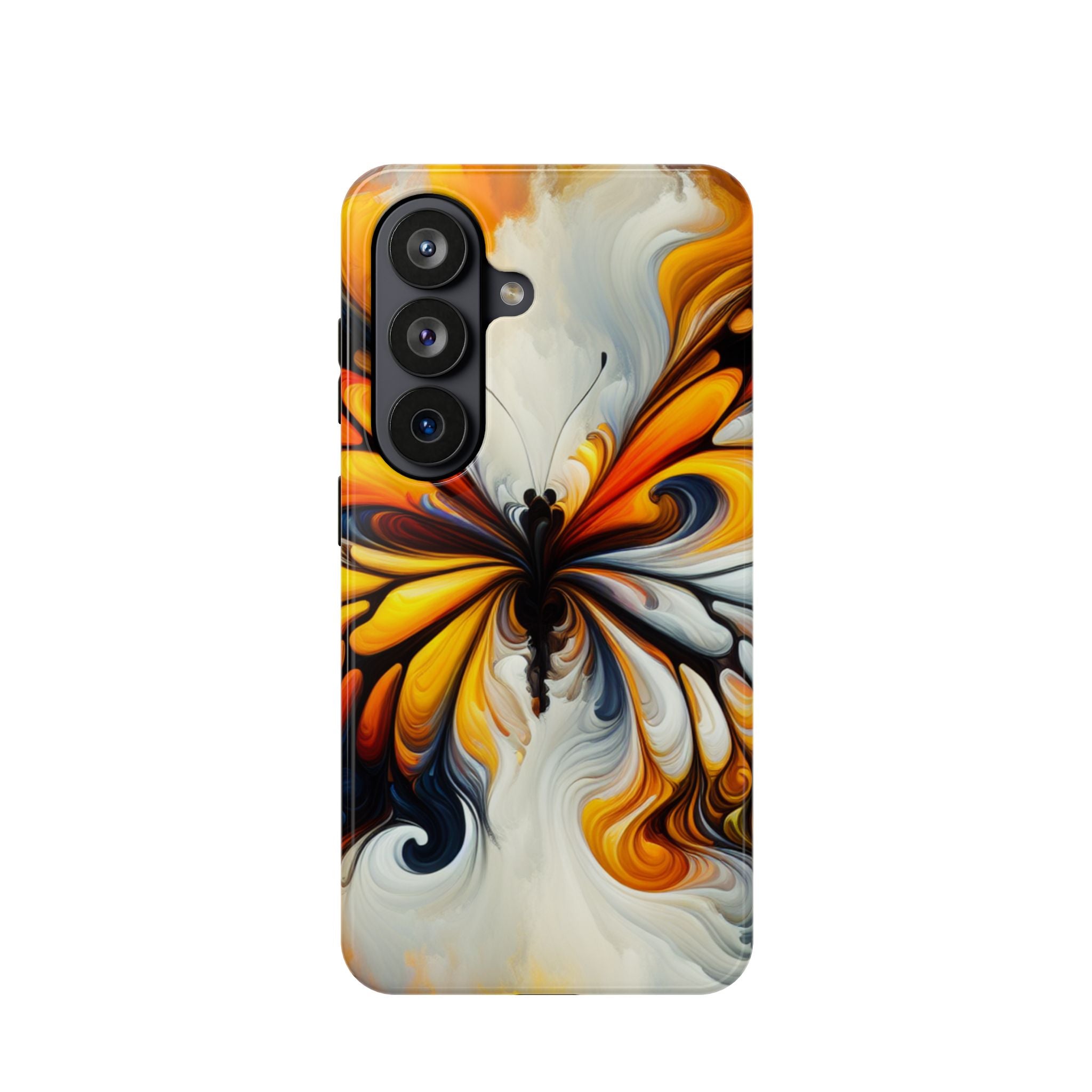 Colorful Butterfly Impact Resistant Phone Case, Artistic, Nature-Inspired Gift