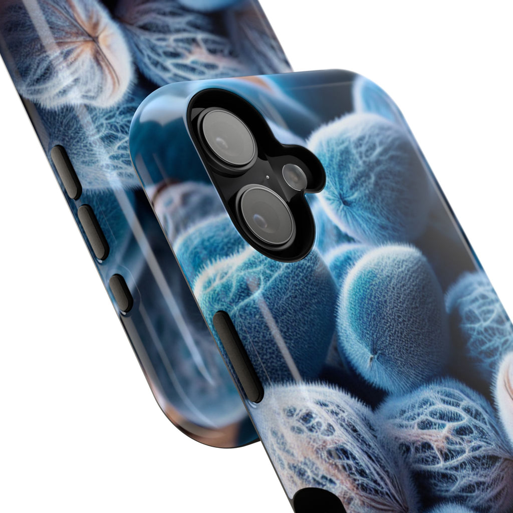 Phone Case — Blue Fuzzy Pods Impact-Resistant Protective Case
