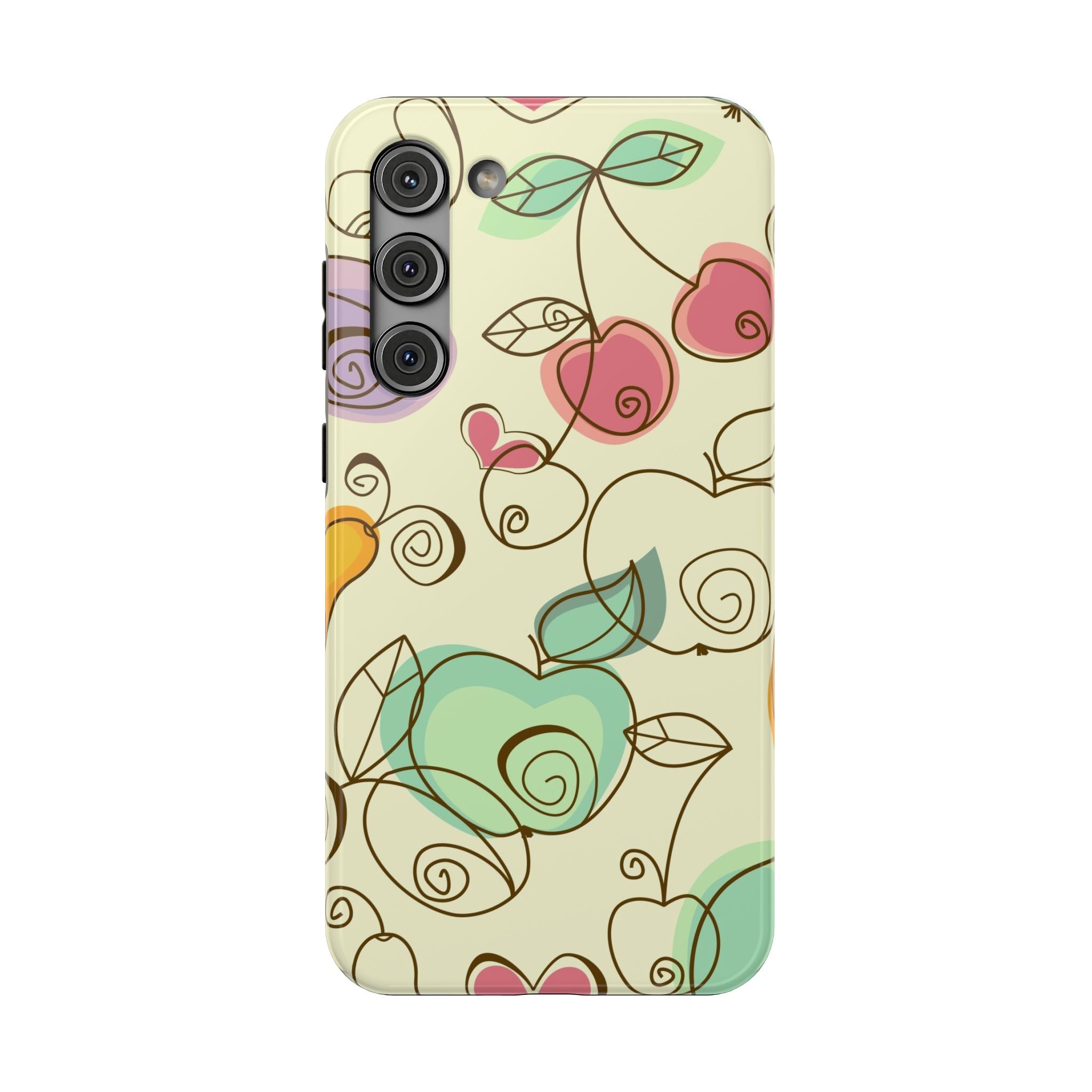 Colorful Floral Phone Case, Impact-Resistant