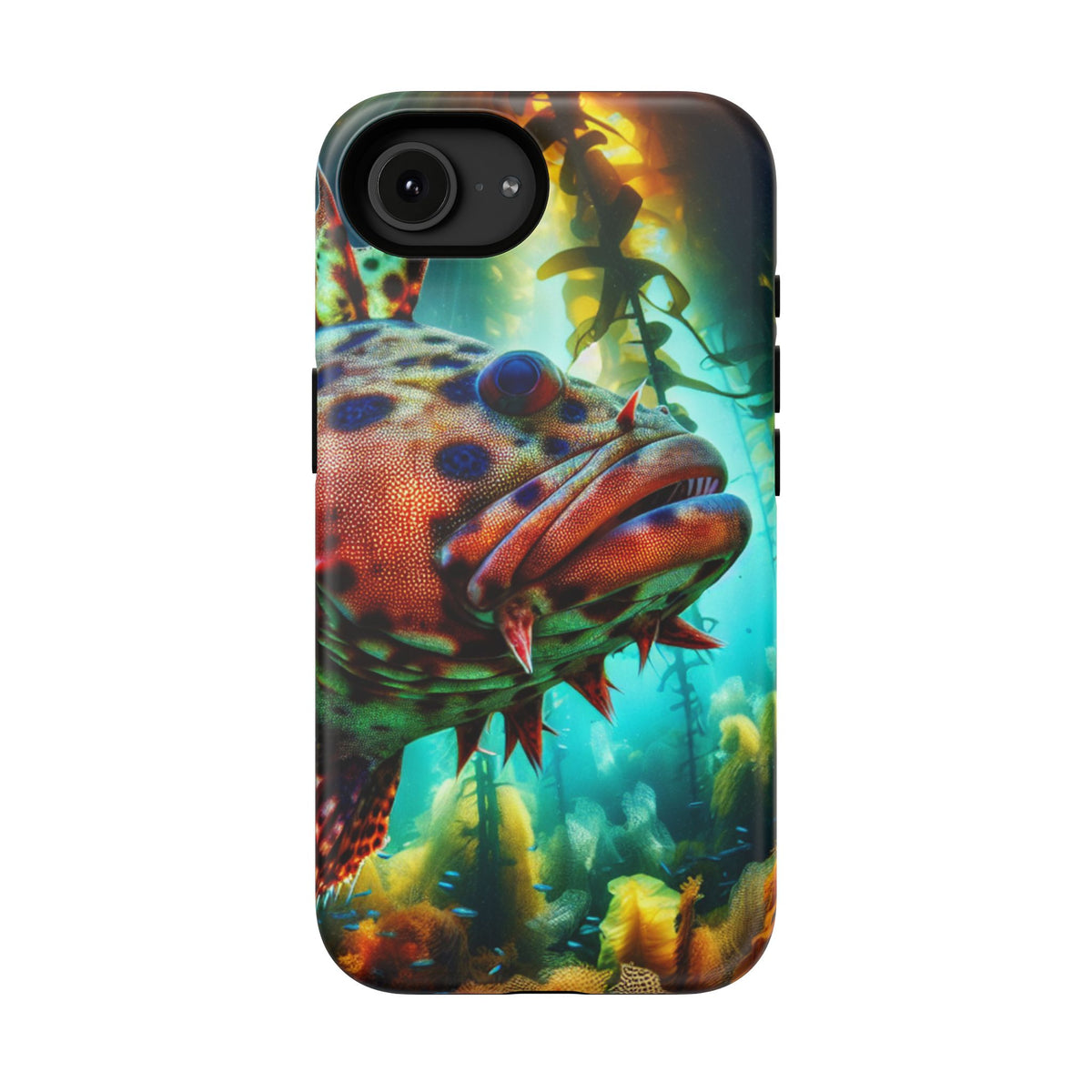 Sea Life Phone Case — Colorful Underwater Fish Impact-Resistant Case