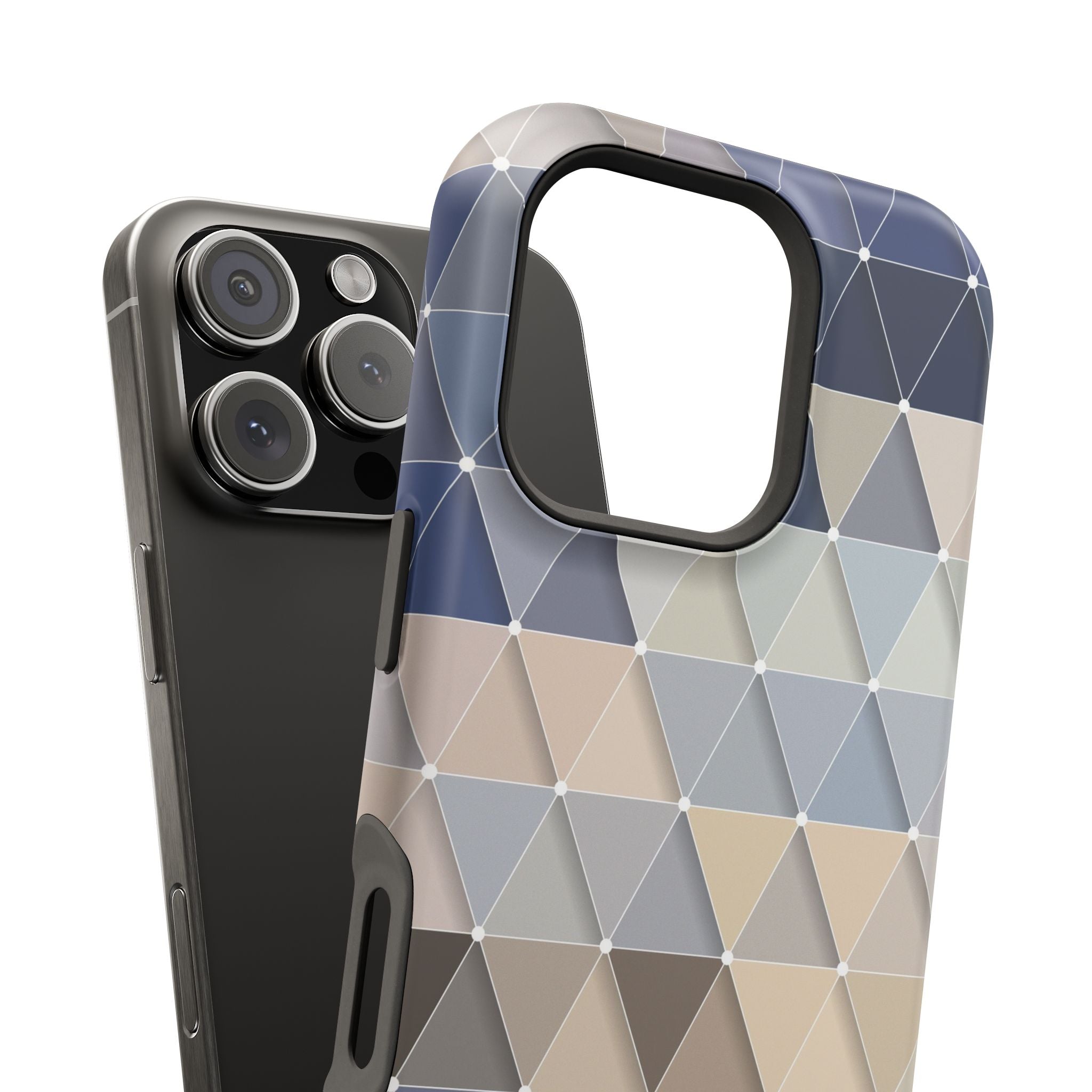 Geometric Phone Case - Stylish Impact-Resistant
