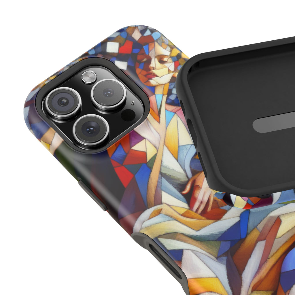 Impact Resistant Phone Case - Beautiful Woman Abstract Design Samsung