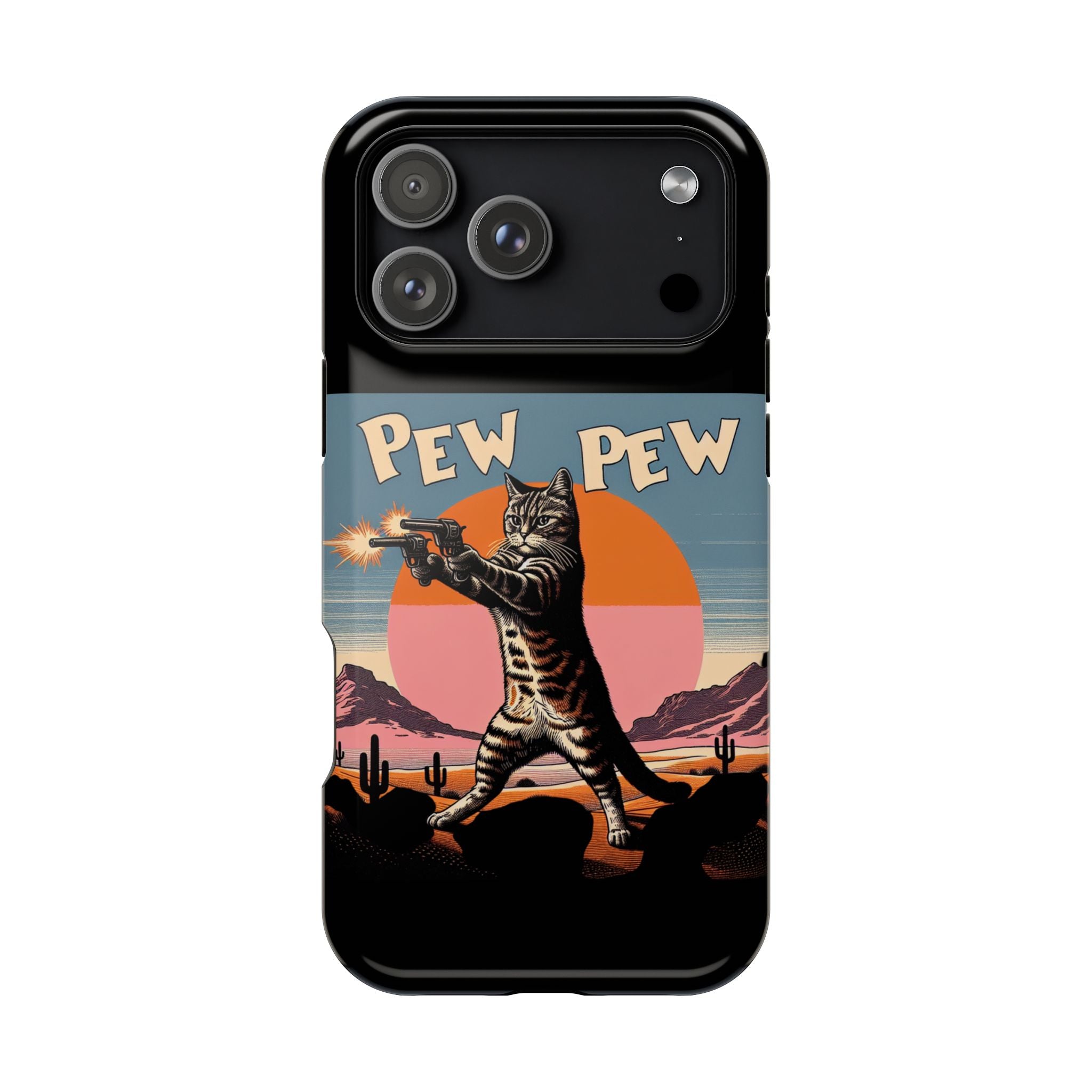 Impact Resistant Phone Case - Pew Pew Kitty
