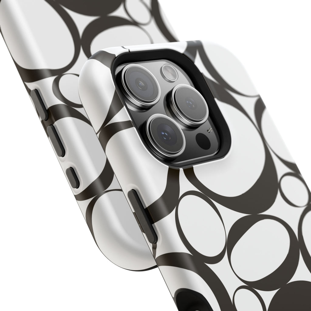 Black & White Impact-Resistant Phone Case - Durable