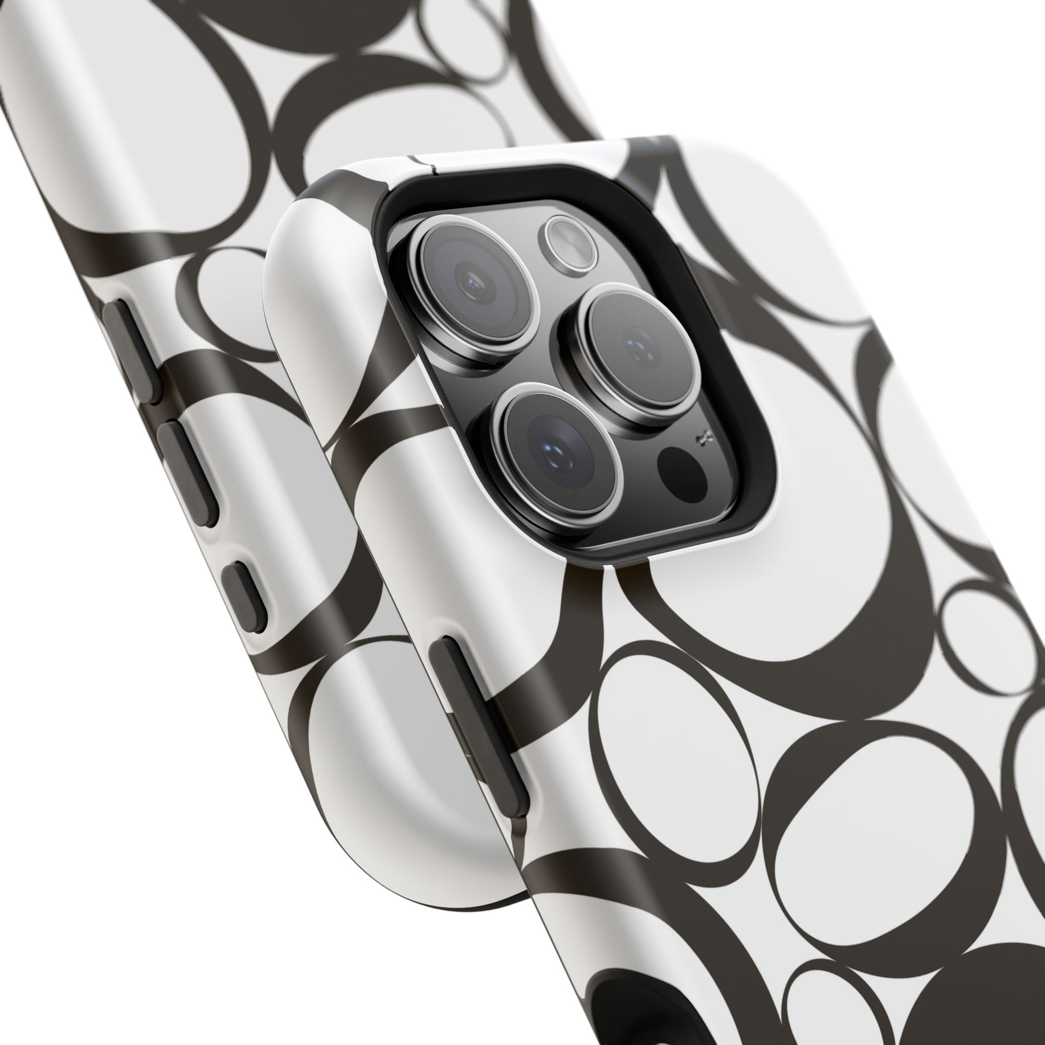 Black & White Impact-Resistant Phone Case - Durable