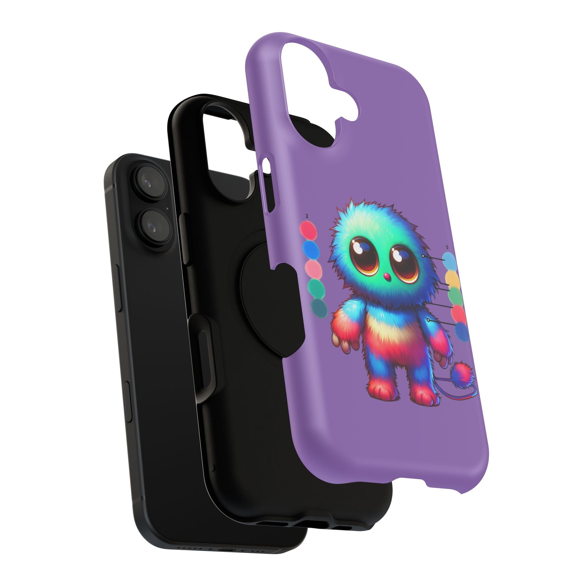 Colorful Cute Monster Impact Resistant Phone Case