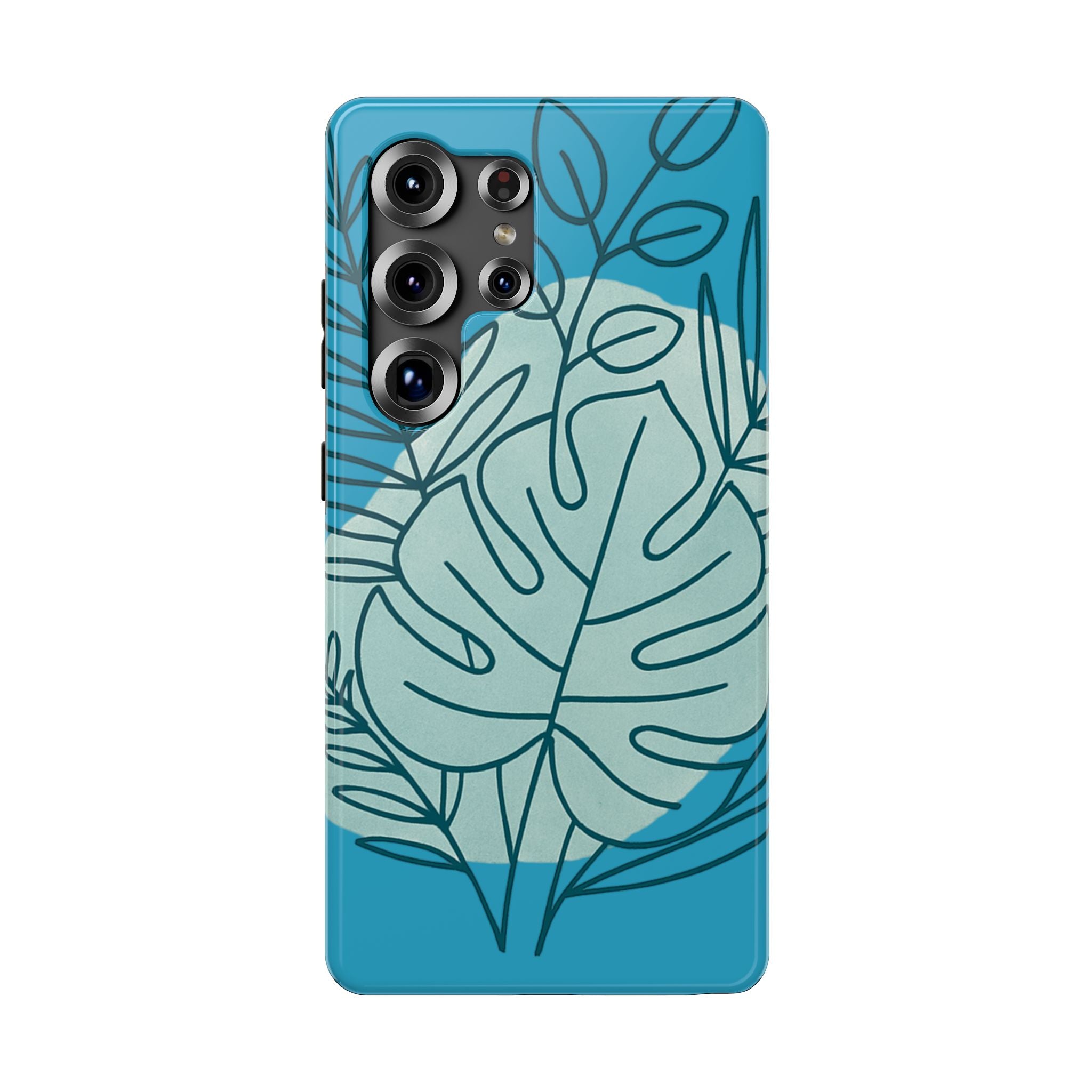 Tropical Floral Phone Case, Impact-Resistant