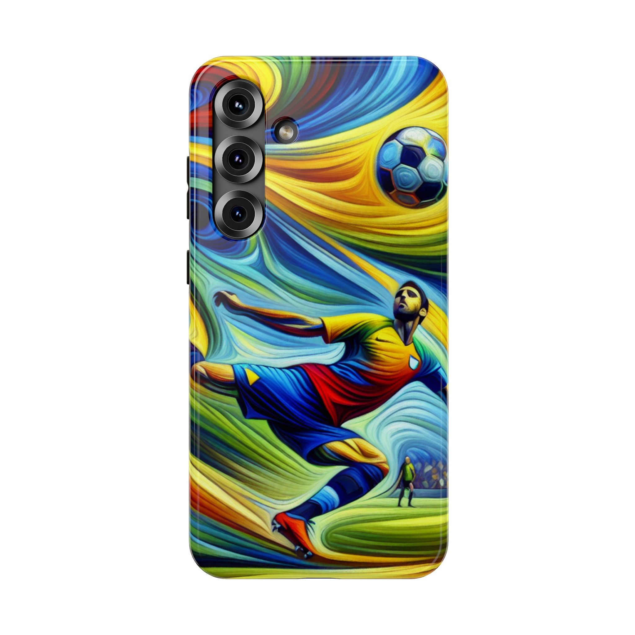 Colorful Soccer Impact Resistant Phone Case