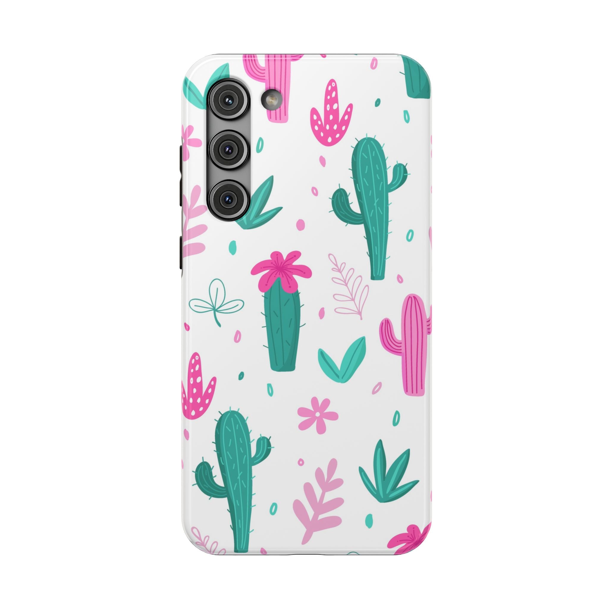 Cactus Pattern Impact Resistant Phone Case