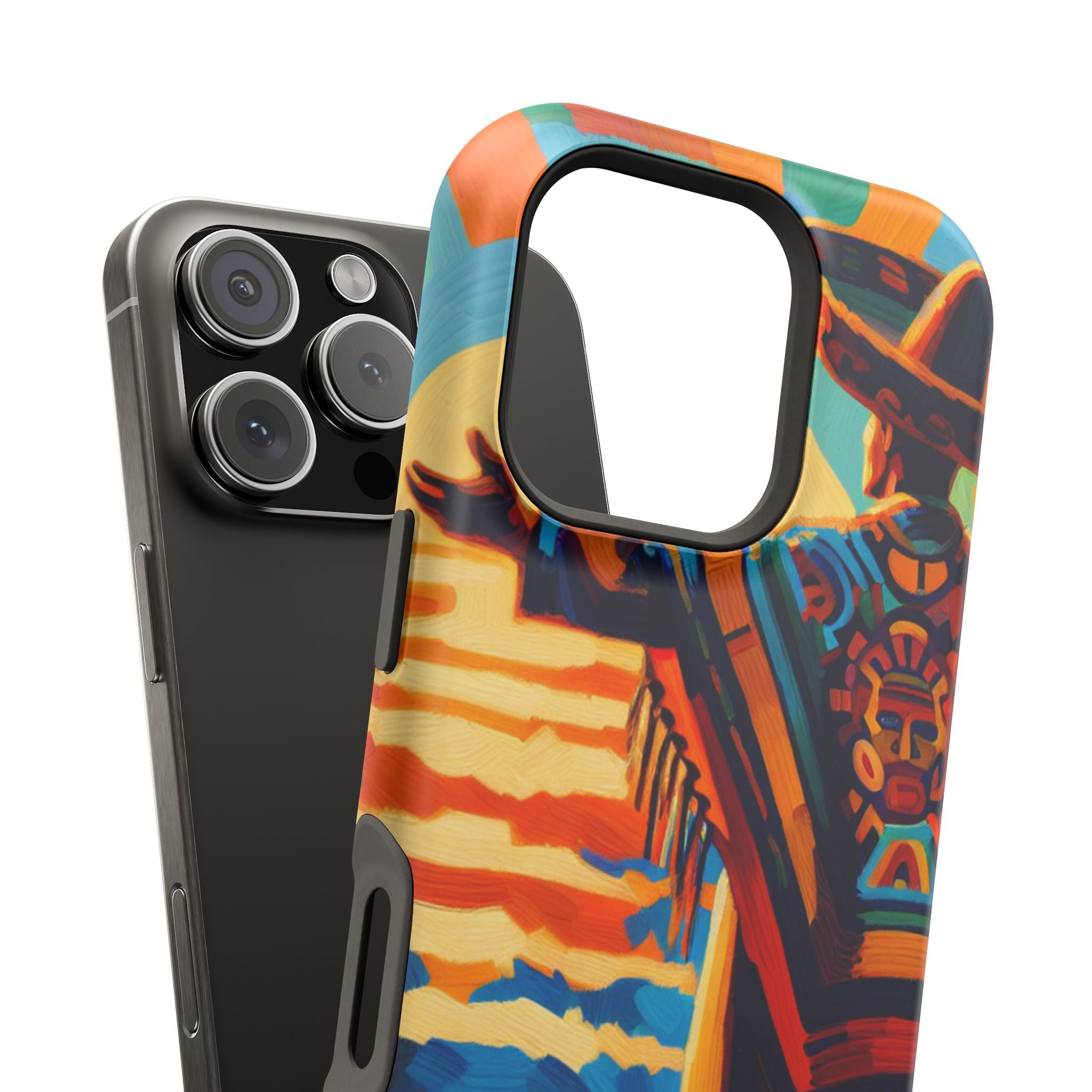 Impact Resistant Phone Case Sombrero Man Art