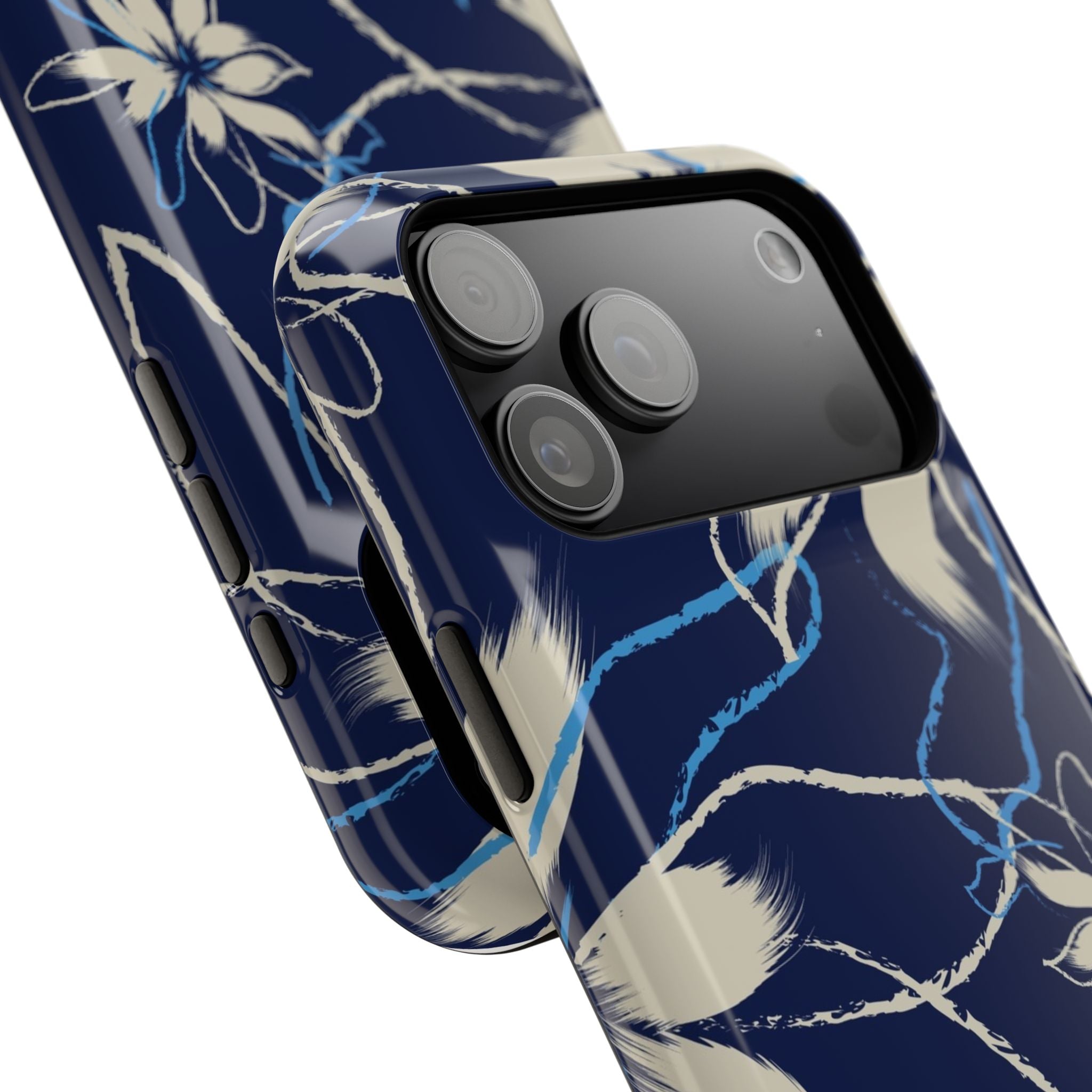 Floral Impact-Resistant Phone Case, Durable