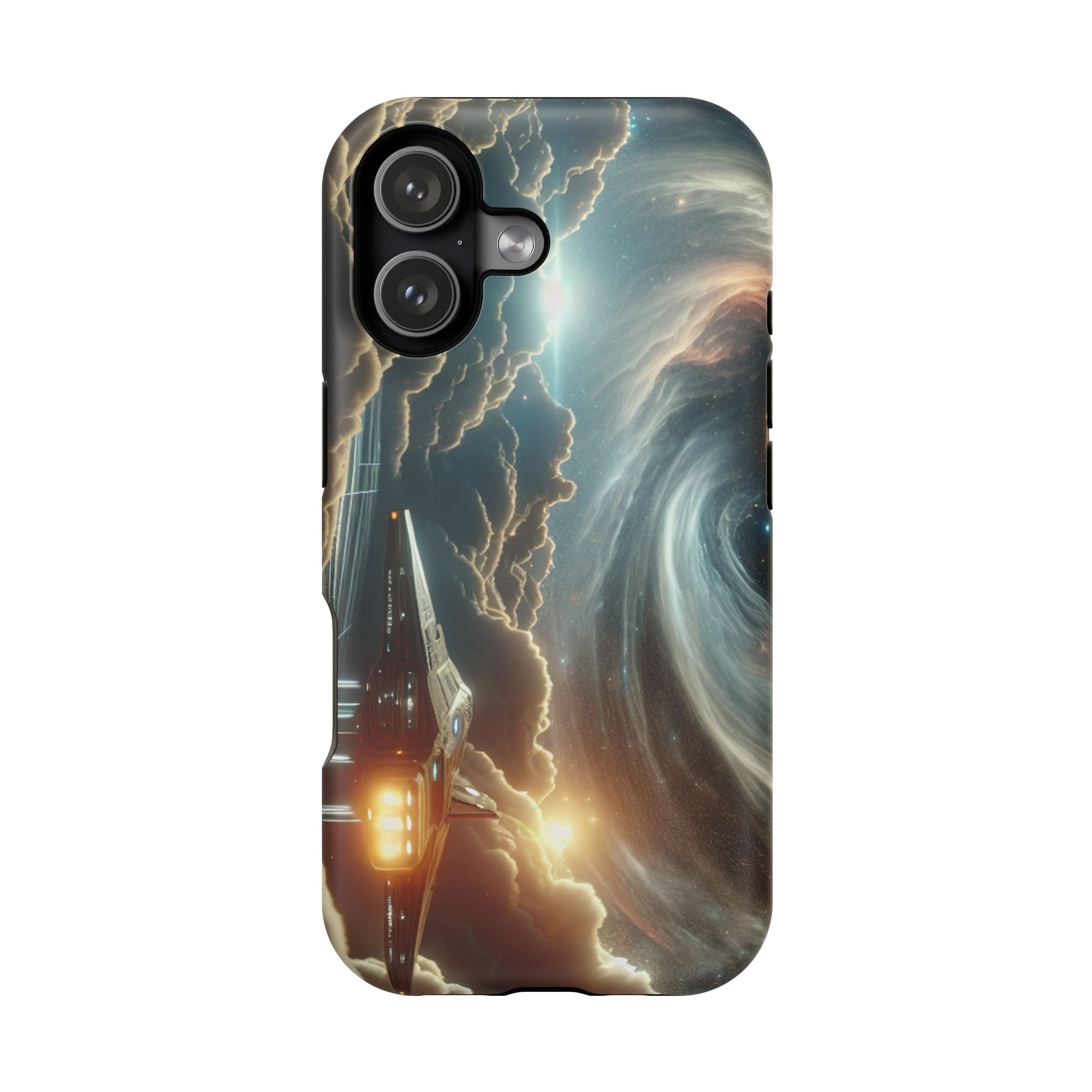 Cosmic Space Ship Impact Resistant Phone Case