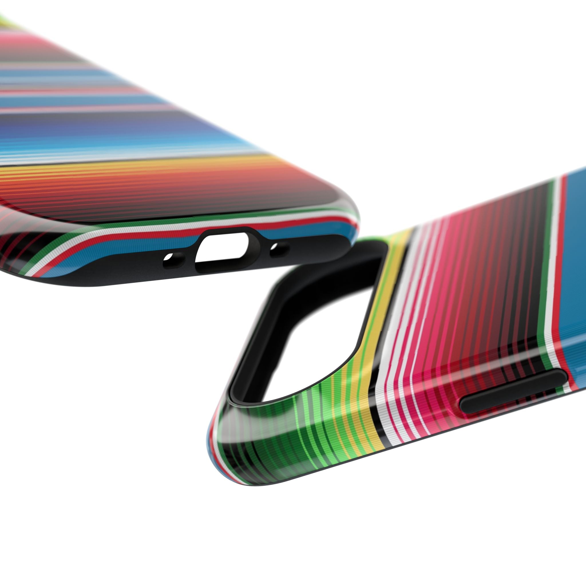 Sarape Striped Phone Case | Impact-Resistant