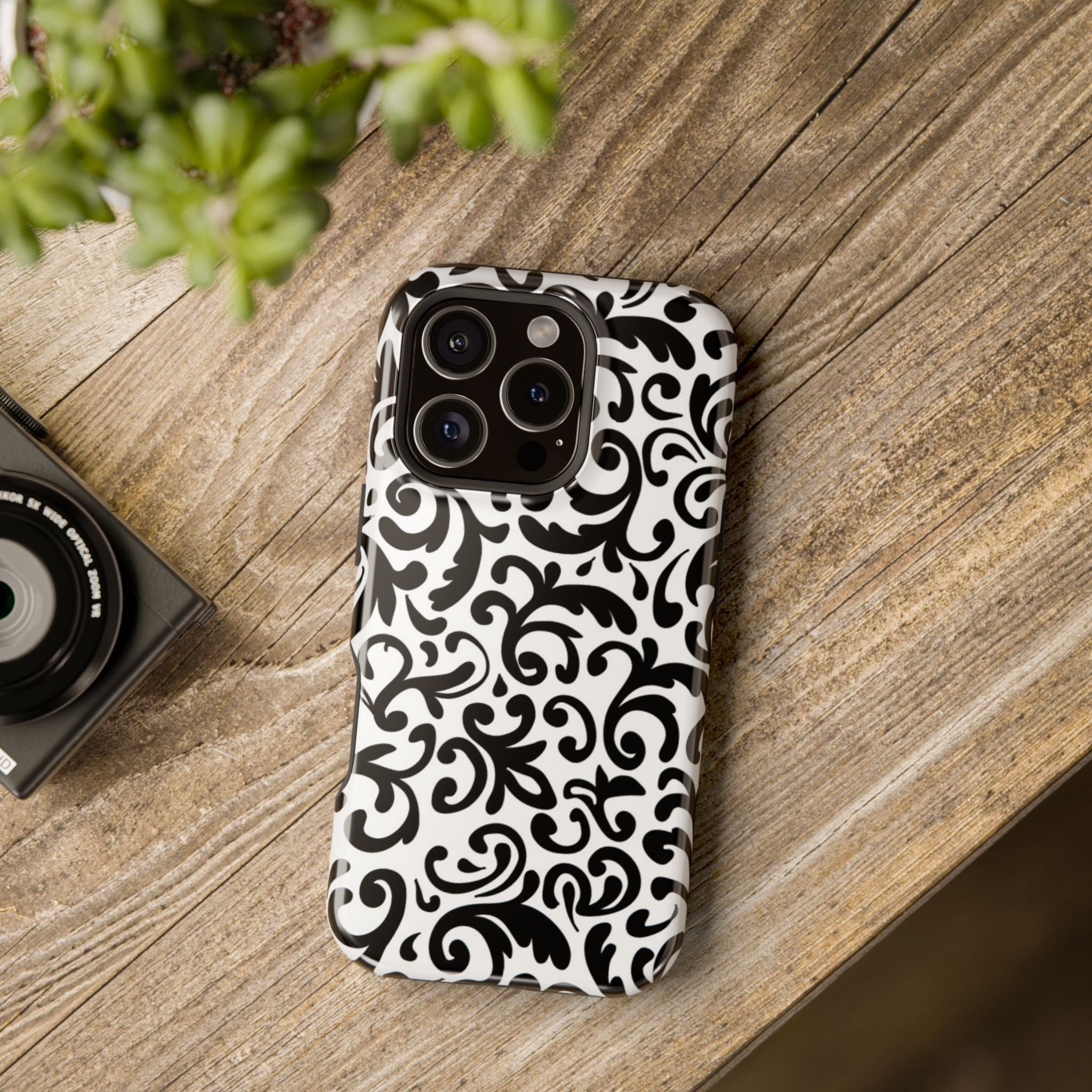 Stylish Black & White Design Phone Case