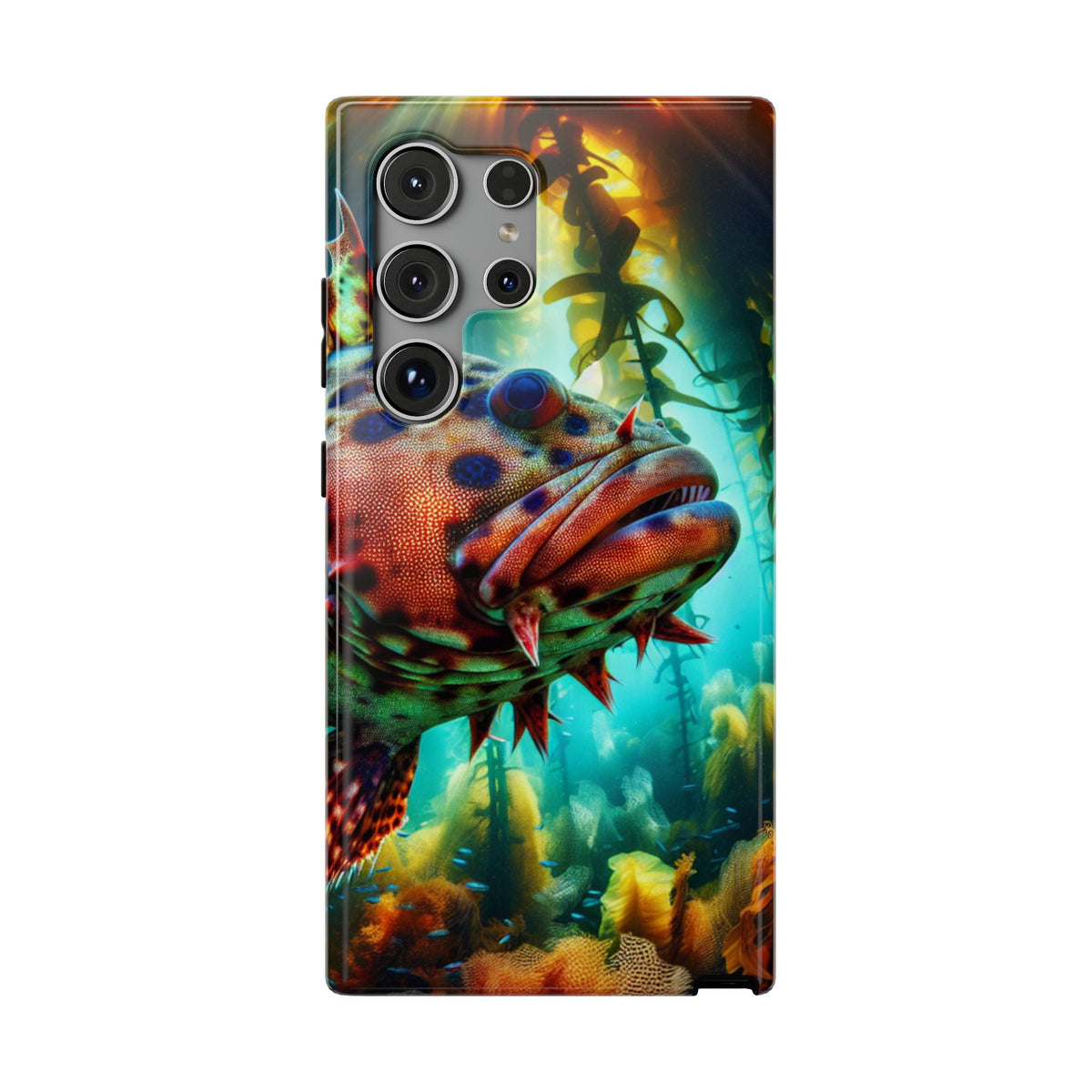 Sea Life Phone Case — Colorful Underwater Fish Impact-Resistant Case