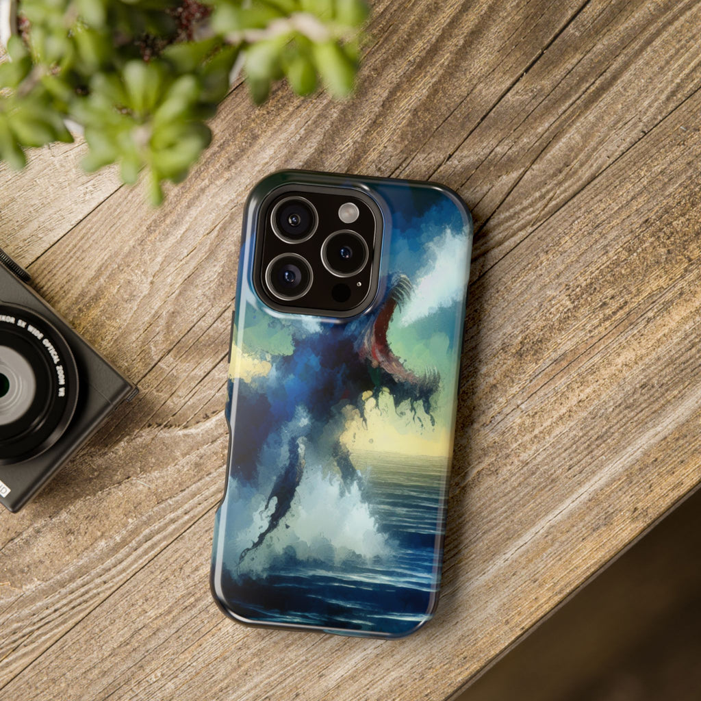 Impact Resistant Phone Tough Case - Creature Surfacing Design