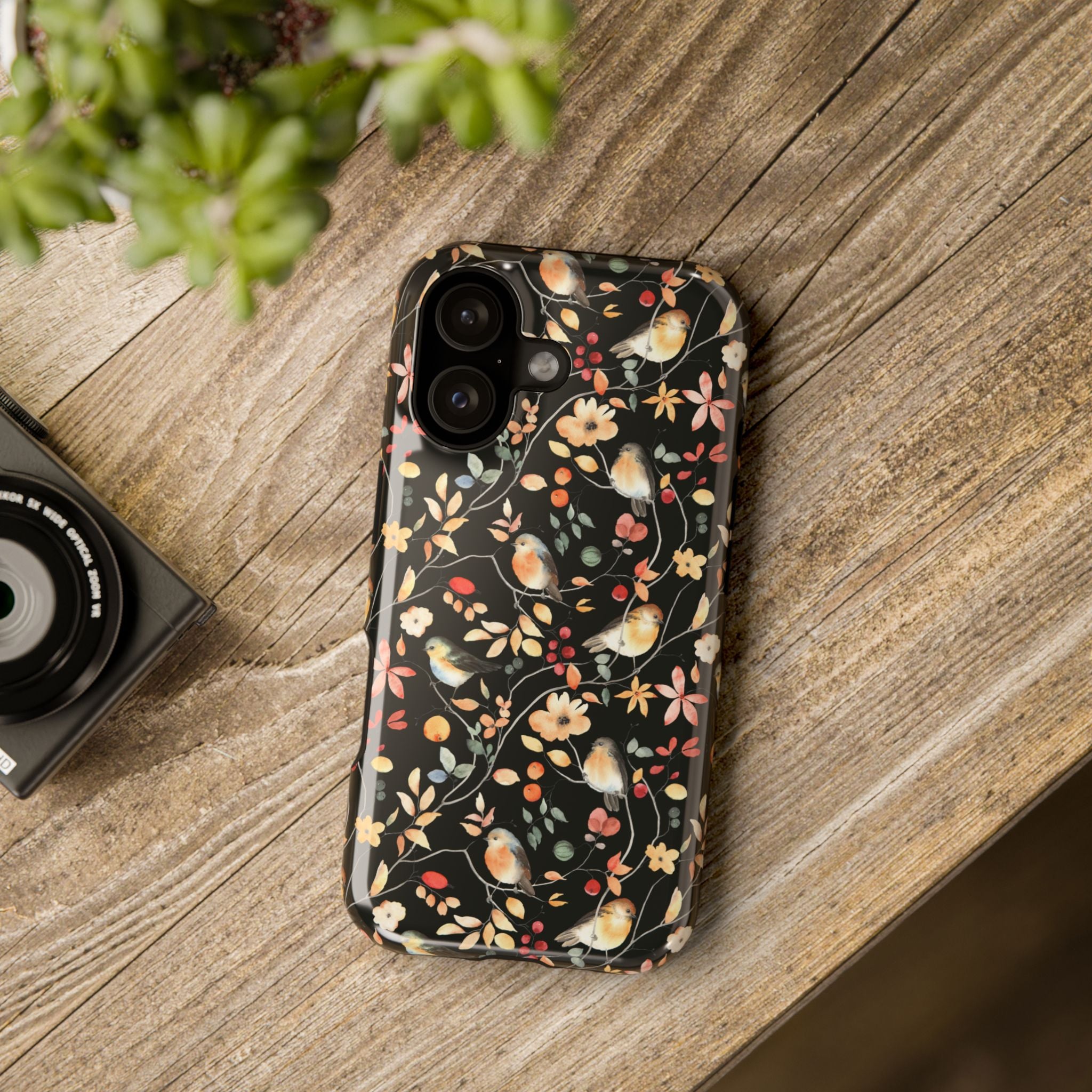 Floral Impact-Resistant Phone Case