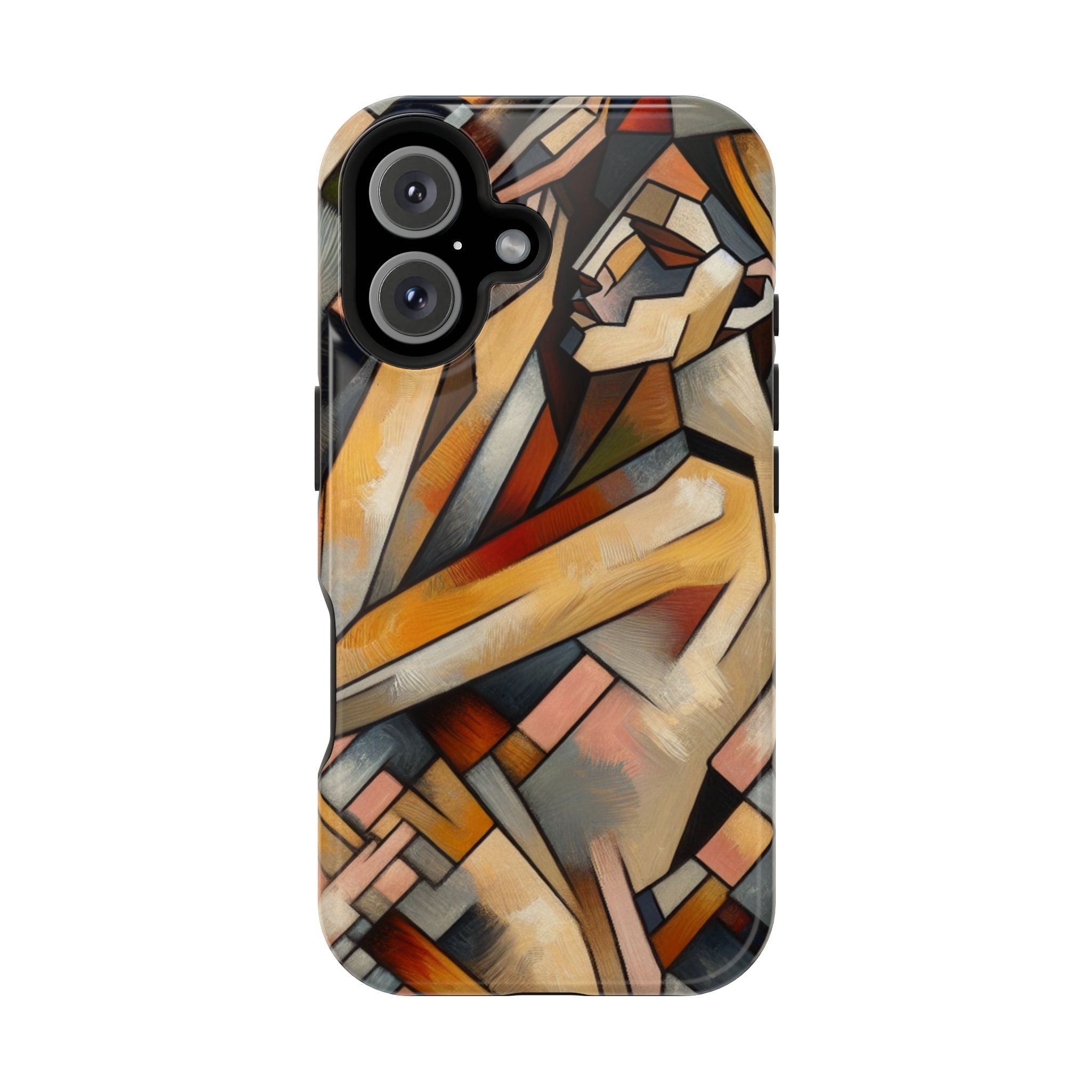 Impact Resistant Phone Case - Woman Abstract Design