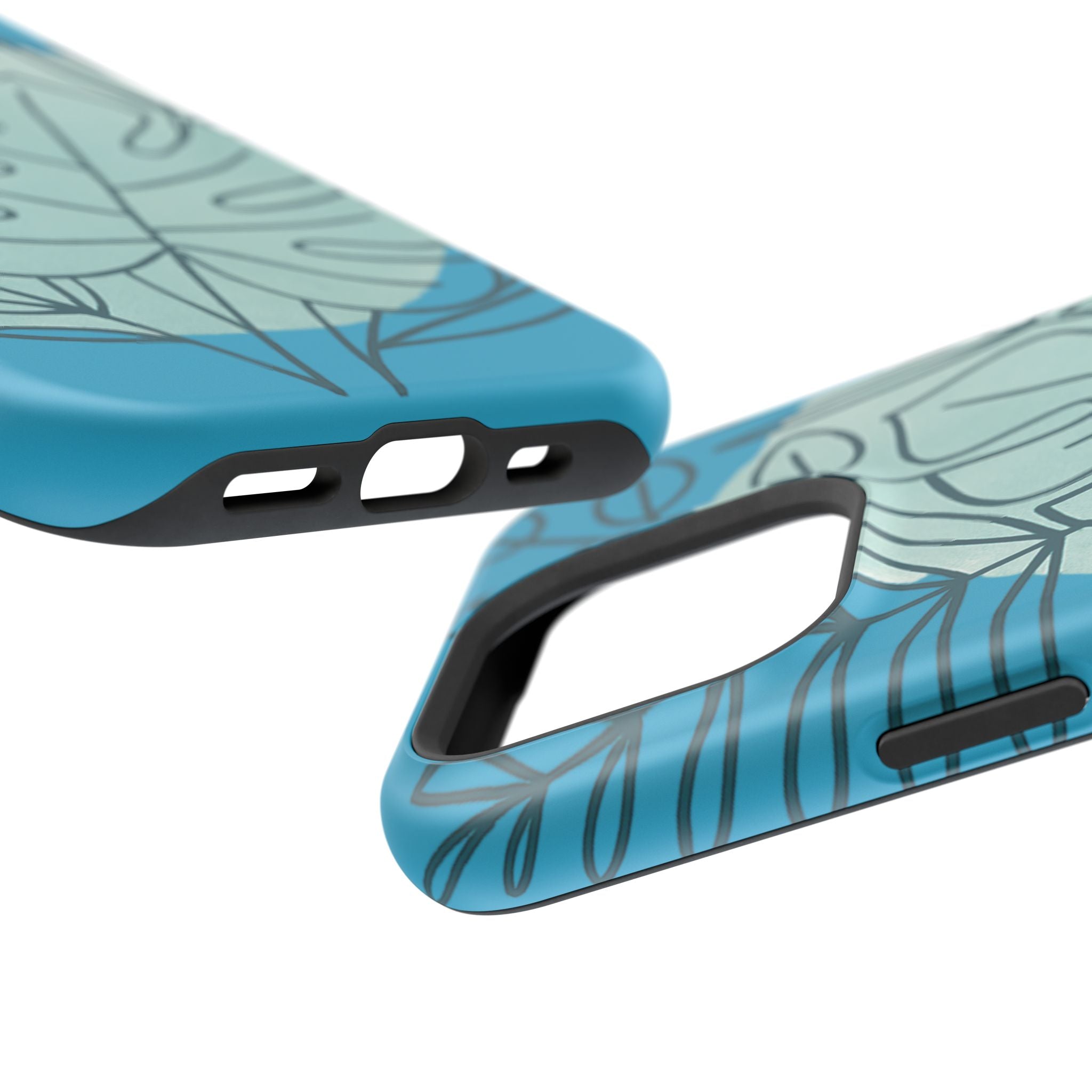 Tropical Floral Phone Case, Impact-Resistant