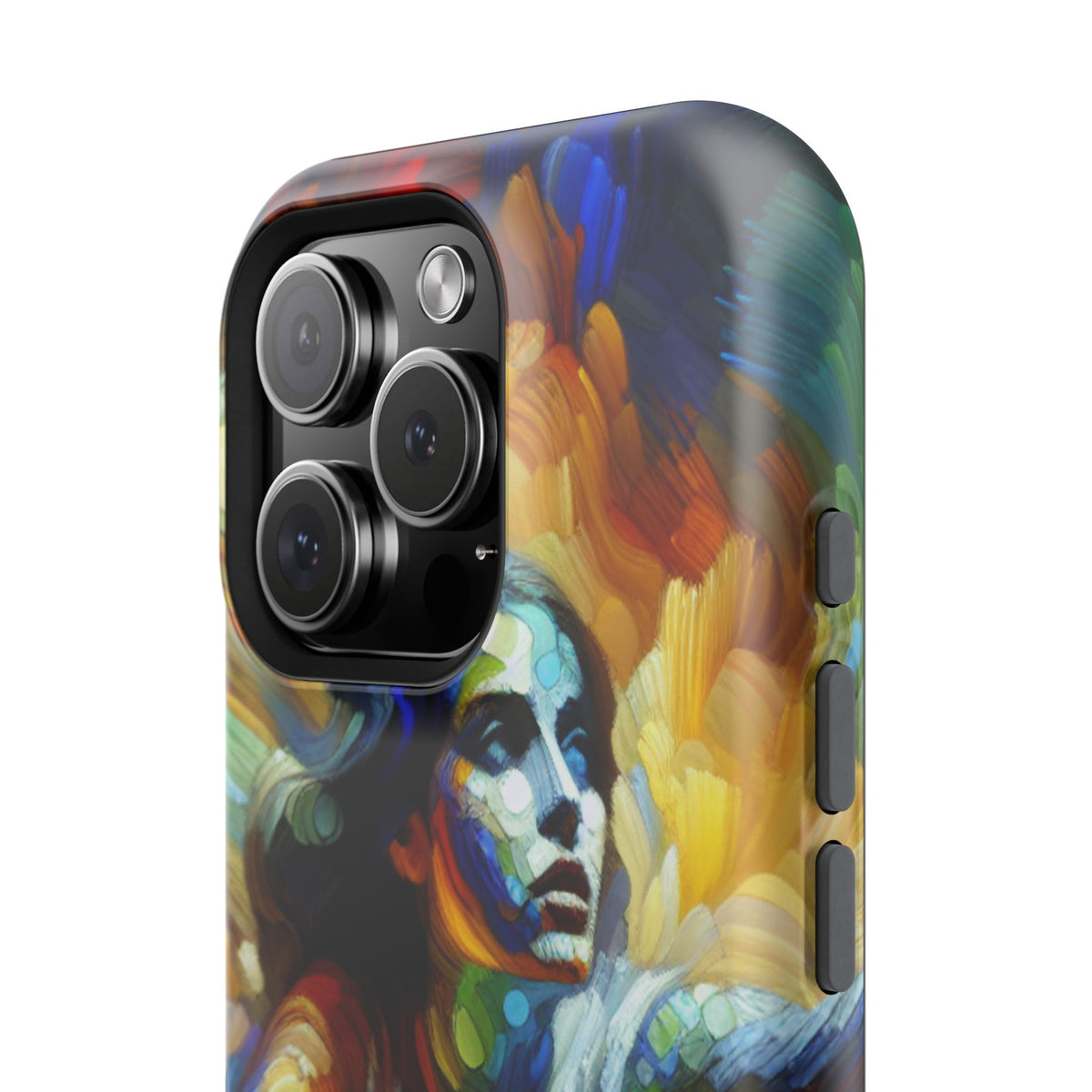 Impact-Resistant Phone Case — Colorful Surreal Mermaid Art