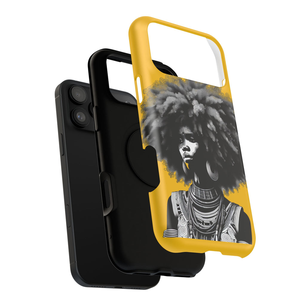Bold African Art Impact Resistant  Phone Case