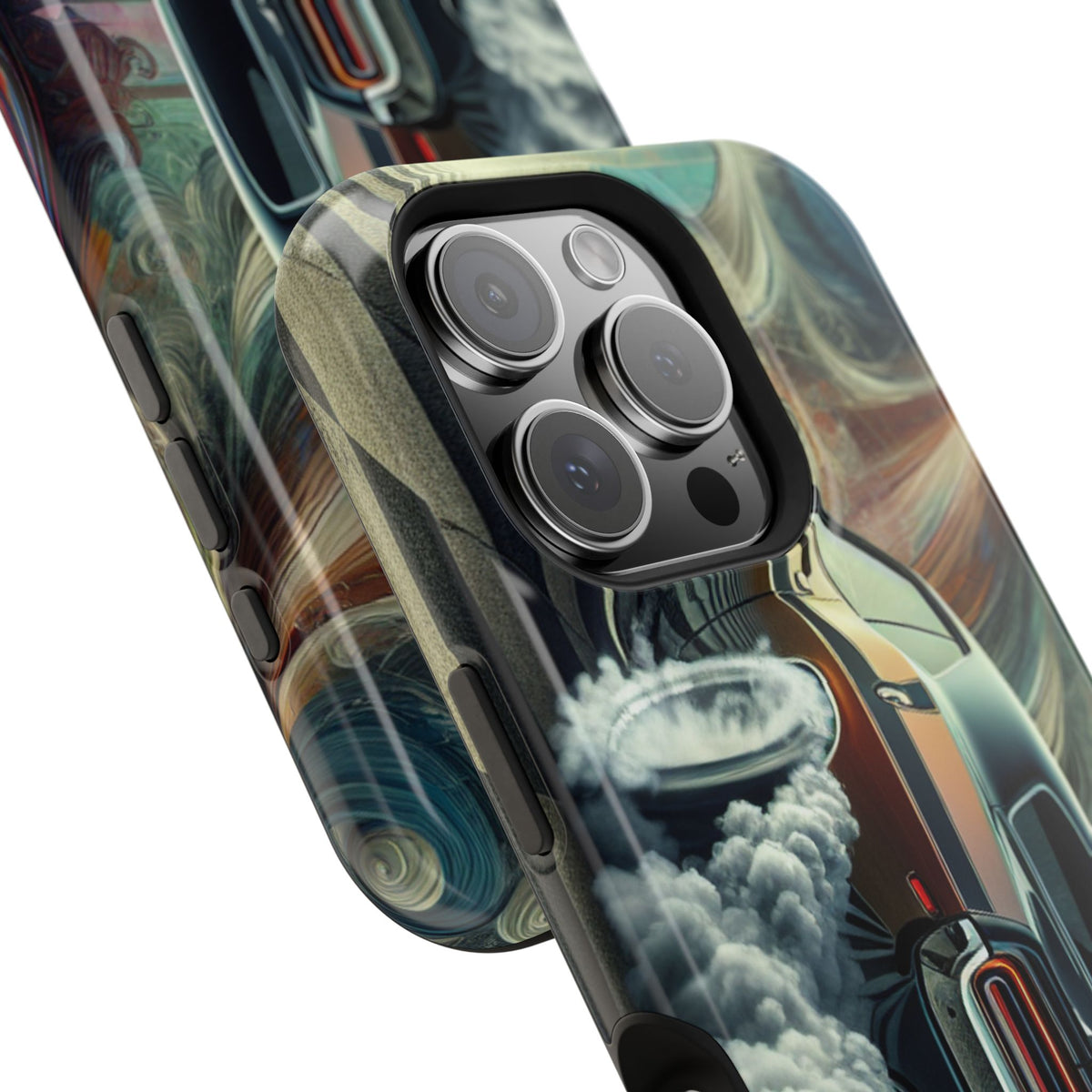 Phone Case – Vintage Muscle Car Smoke Art Impact-Resistant Case