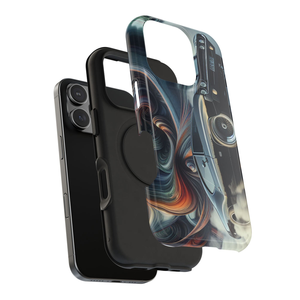 Vintage Muscle Car Phone Case — Retro Racing Art Impact-Resistant Case