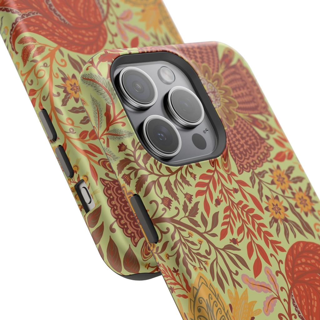 Floral Paisley Magnetic Impact-Resistant Phone Case