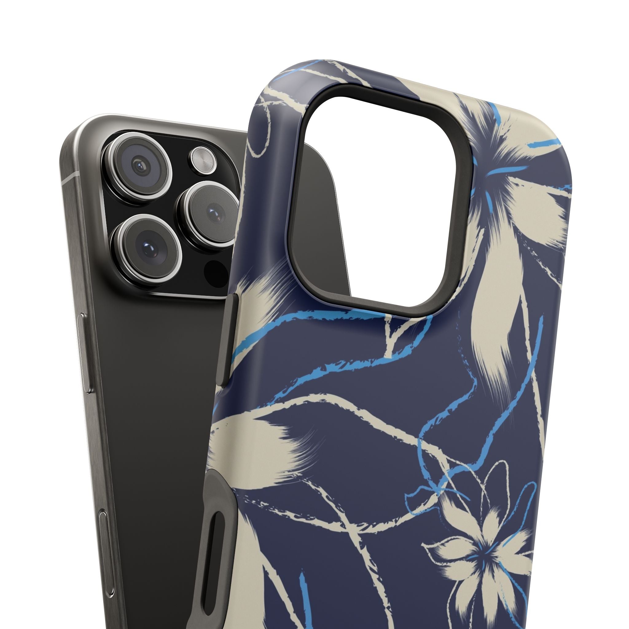Floral Impact-Resistant Phone Case, Durable
